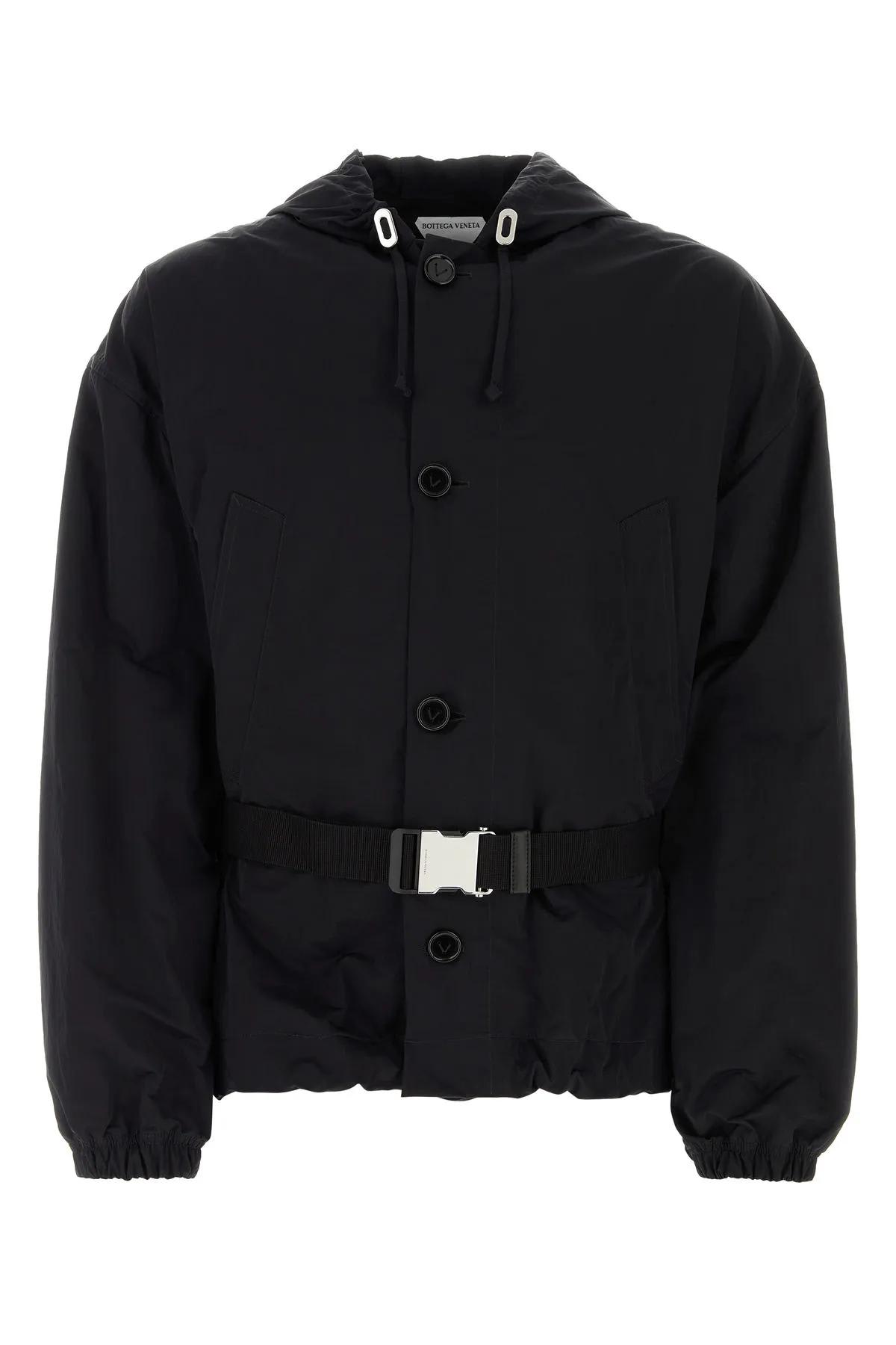 BOTTEGA VENETA コンハクトコト 709314VKIV0 1000 Bottega Veneta Black Nylon Jacket | italist