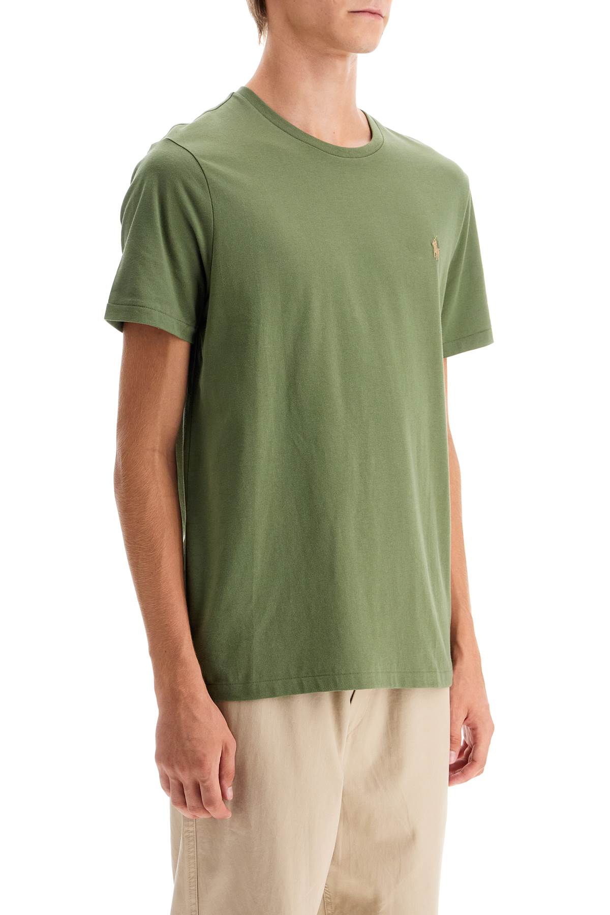 【送料&関税込】Polo Ralph Lauren Army Green Cotton T-shirt Polo Ralph Lauren Army Green Cotton T-shirt | italist