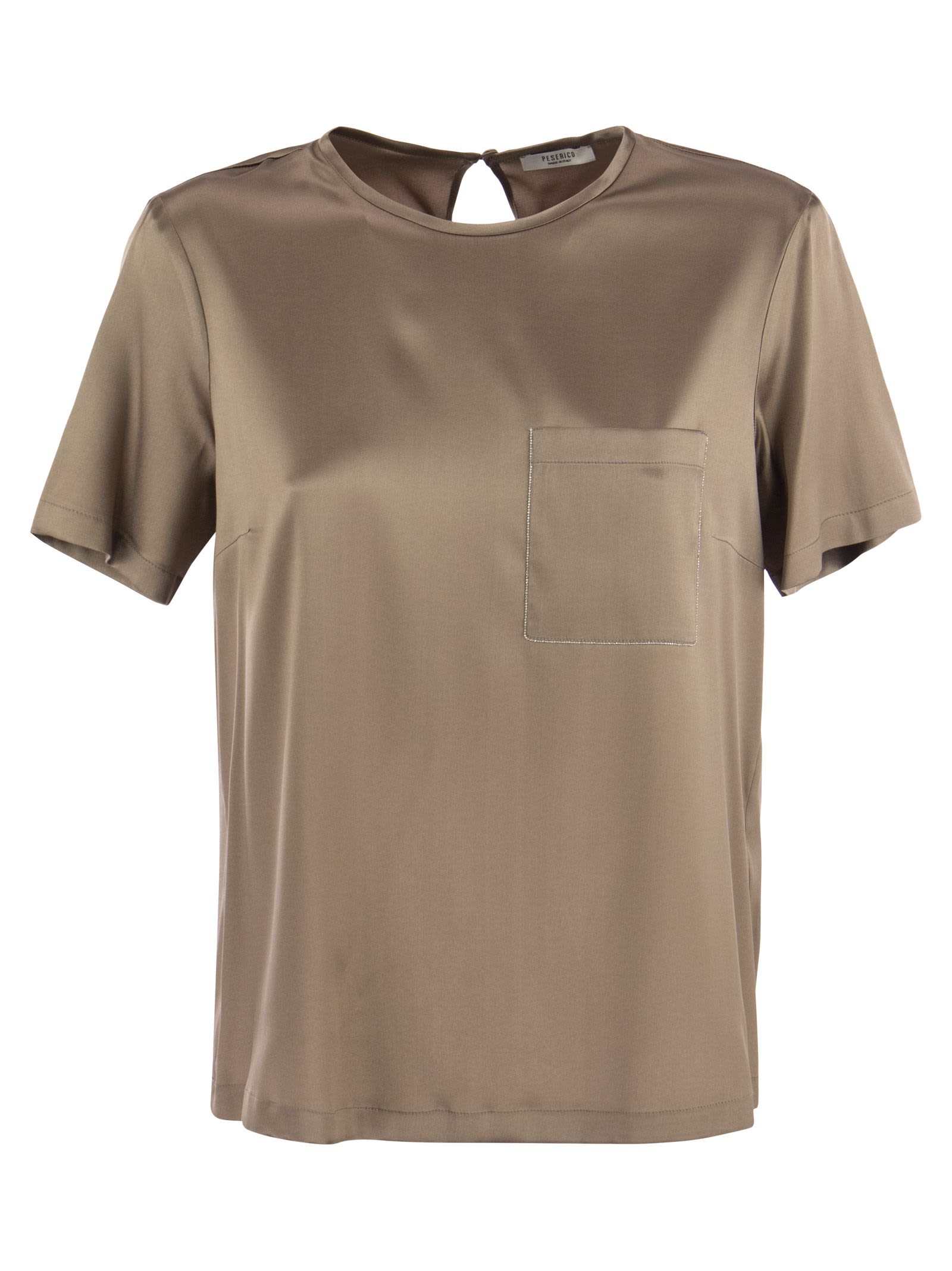 Tシャツ・カットソー PESERICO FW23 Silk satin T-shirt (S06911 02372 648) Peserico Silk Satin T-shirt | italist