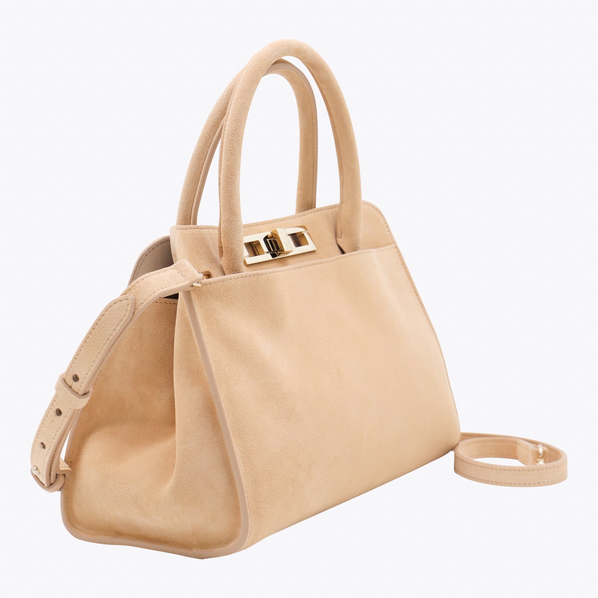 ★関税込み★ FABIANA FILIPPI WHITE LEATHER TOP HANDLE BAG Fabiana Filippi Beige Leather Top Handle Bag | italist