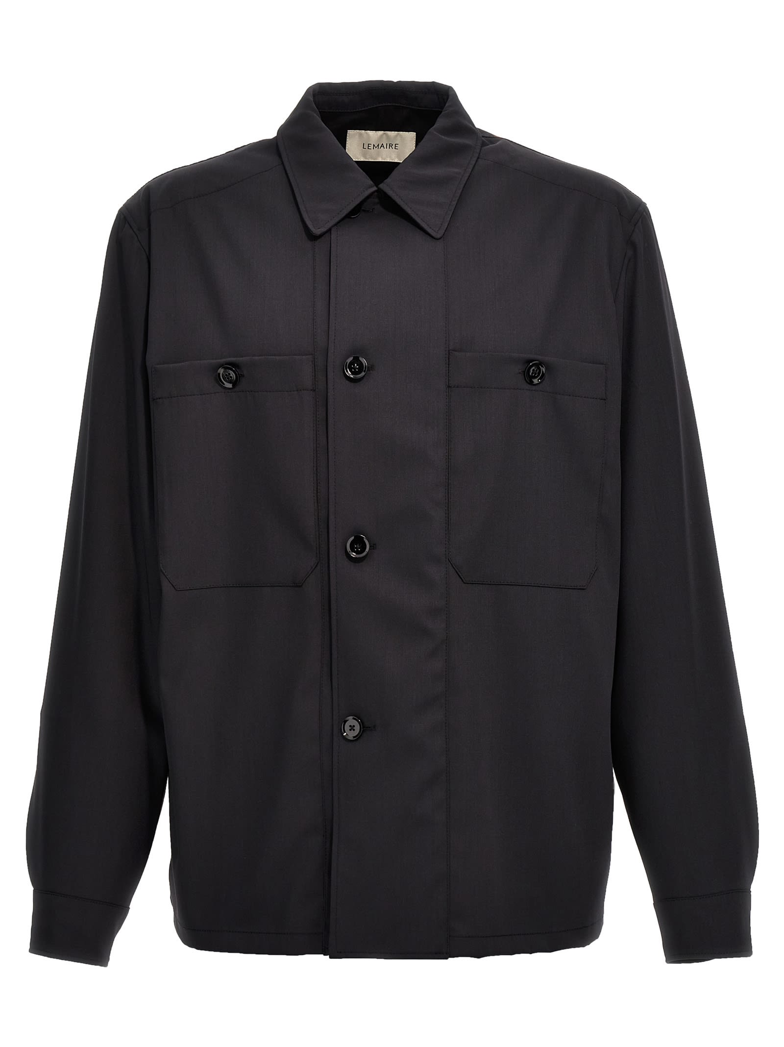 美品 LEMAIRE corduroy overshirt 48 L オフホワ LEMAIRE-Black-Wool-Boxy-