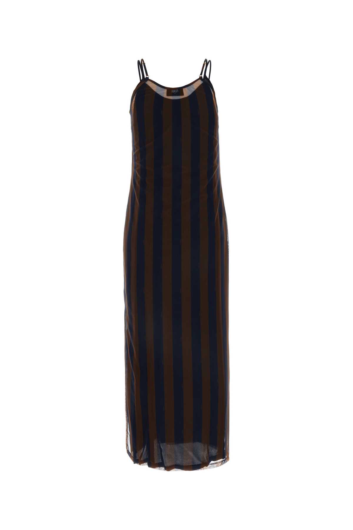 ワンピース FENDI FW24 Printed stretch tulle dress (FDD093AWZS F1P2U) Fendi Printed Stretch Tulle Dress (FENDI/ワンピース