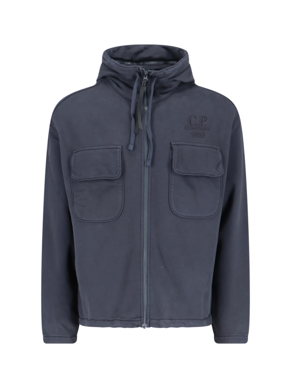 VIP【関税送料無料】希少 Cp Company Zipped Hooded Sweatshirt C.P. Company DIAGONAL RAISED FLEECE GOGGLE ZIPPED HOODED