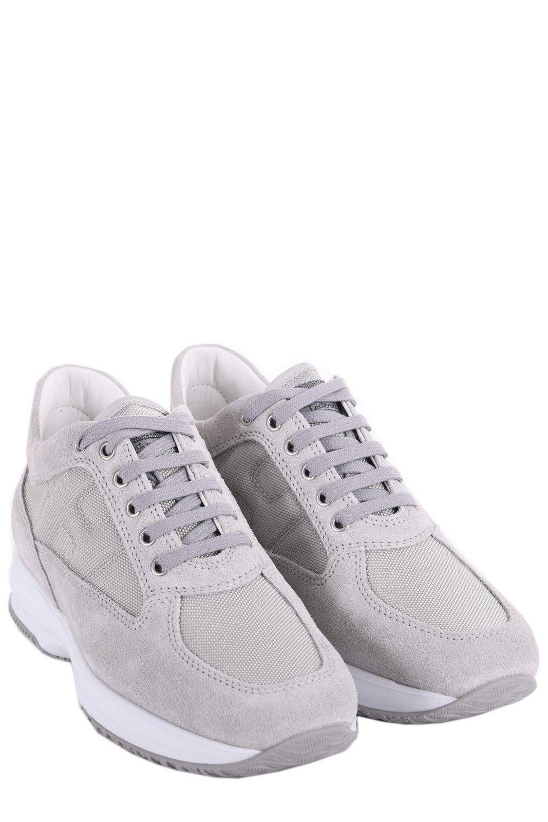 【送料&関税込】Hogan Interactive Allacciata Sneaker New Hogan platform interactive black allacciato H Embossed