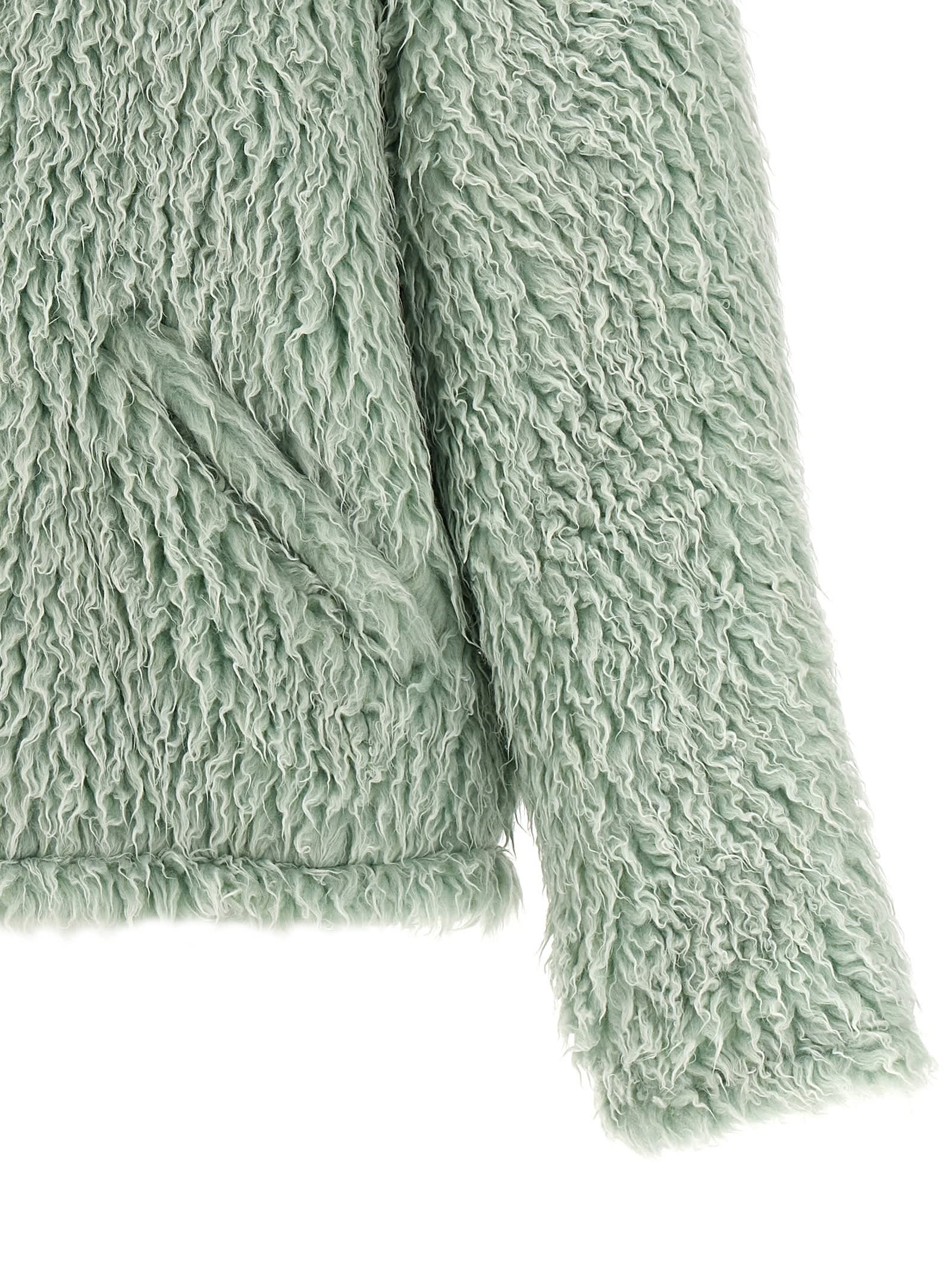 【関税込み】marni Long Pile Shaggy' hooded jacket Marni Long Pile Shaggy' Hooded Jacket Green