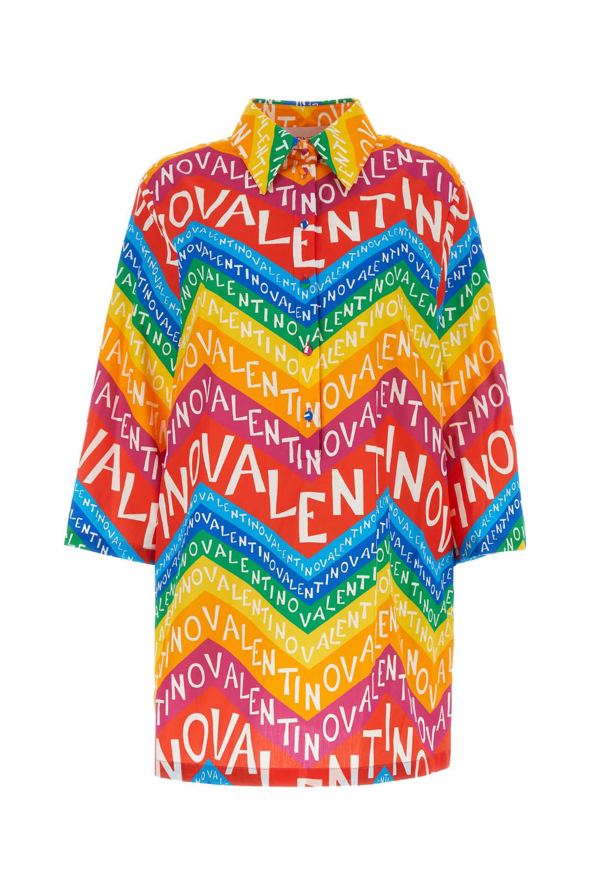 printed poplin valentino garavani escape mini dress