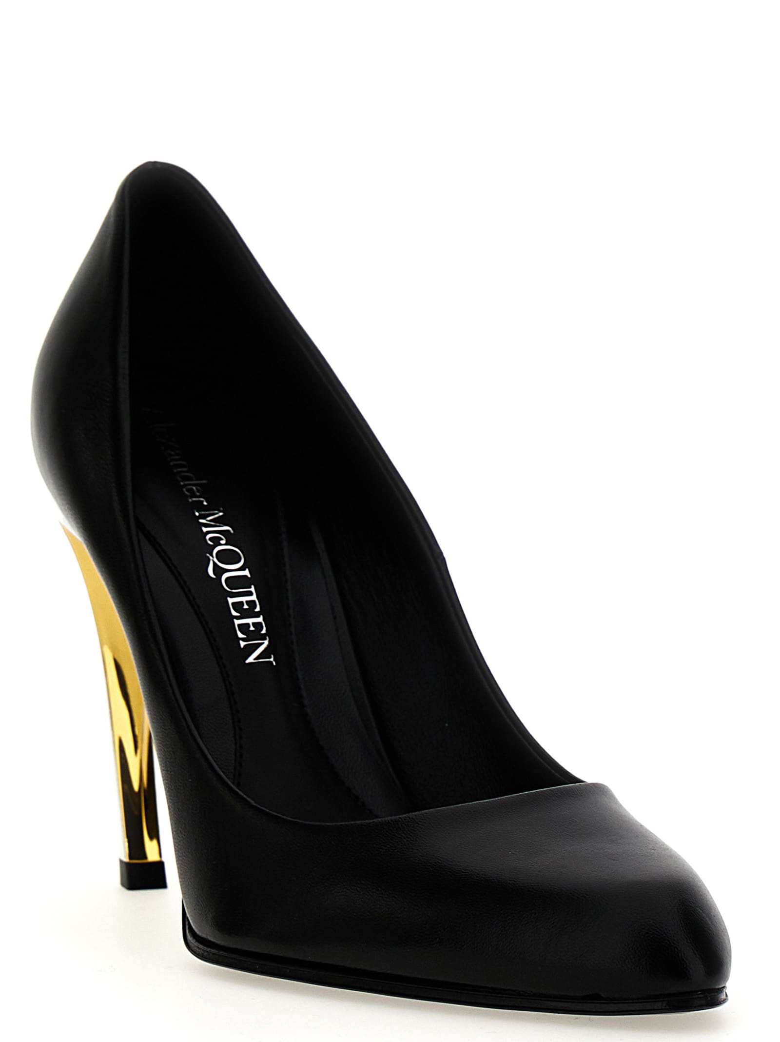 パンプス ALEXANDER MCQUEEN ARMADILLO LEATHER PUMPS Alexander Mcqueen Armadillo 20 Leather Ballet Pumps