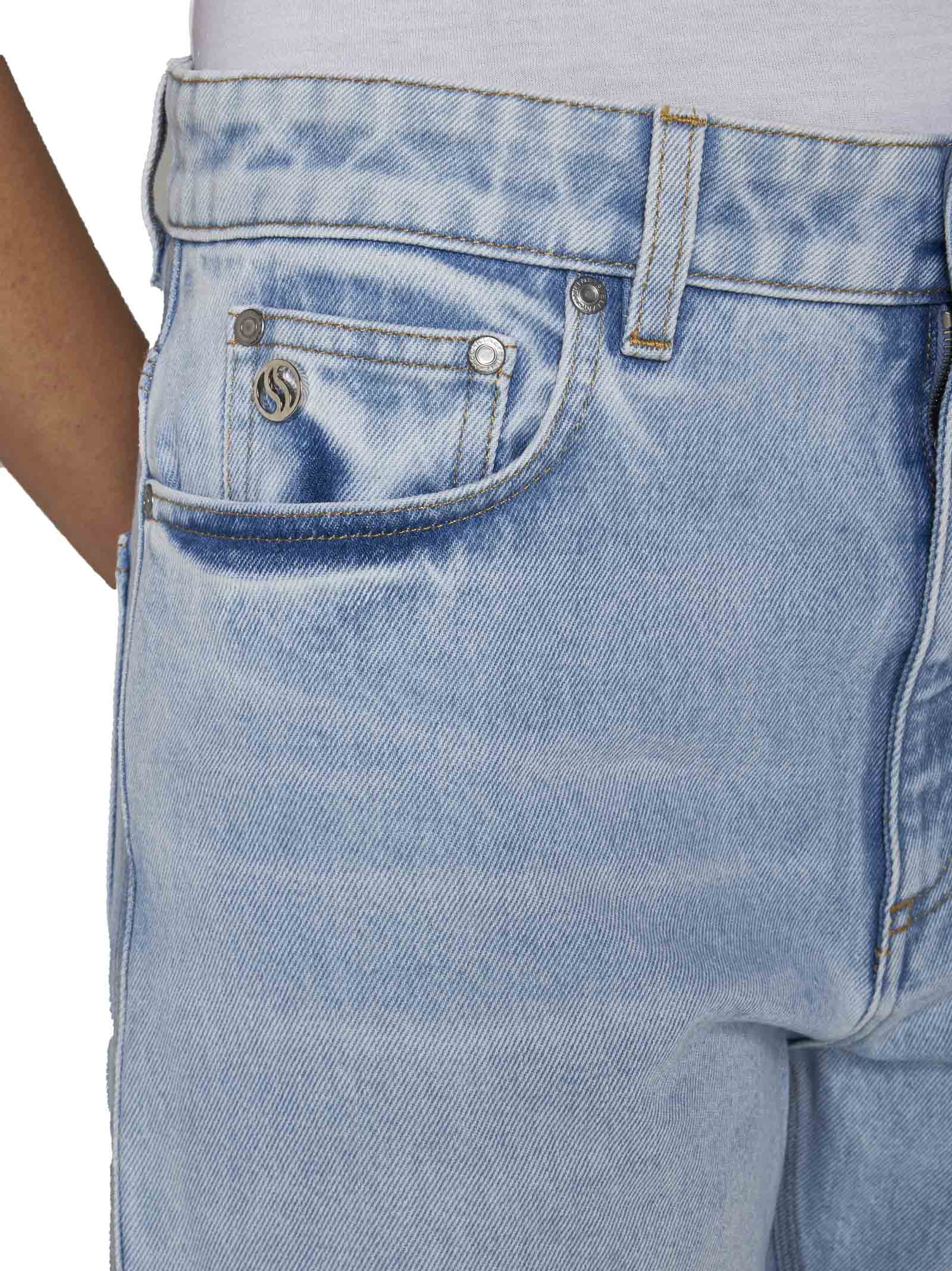 ステラ マッカートニー 'BANANA' JEANS Stella McCartney High Waist Raw Released Hem Banana Leg