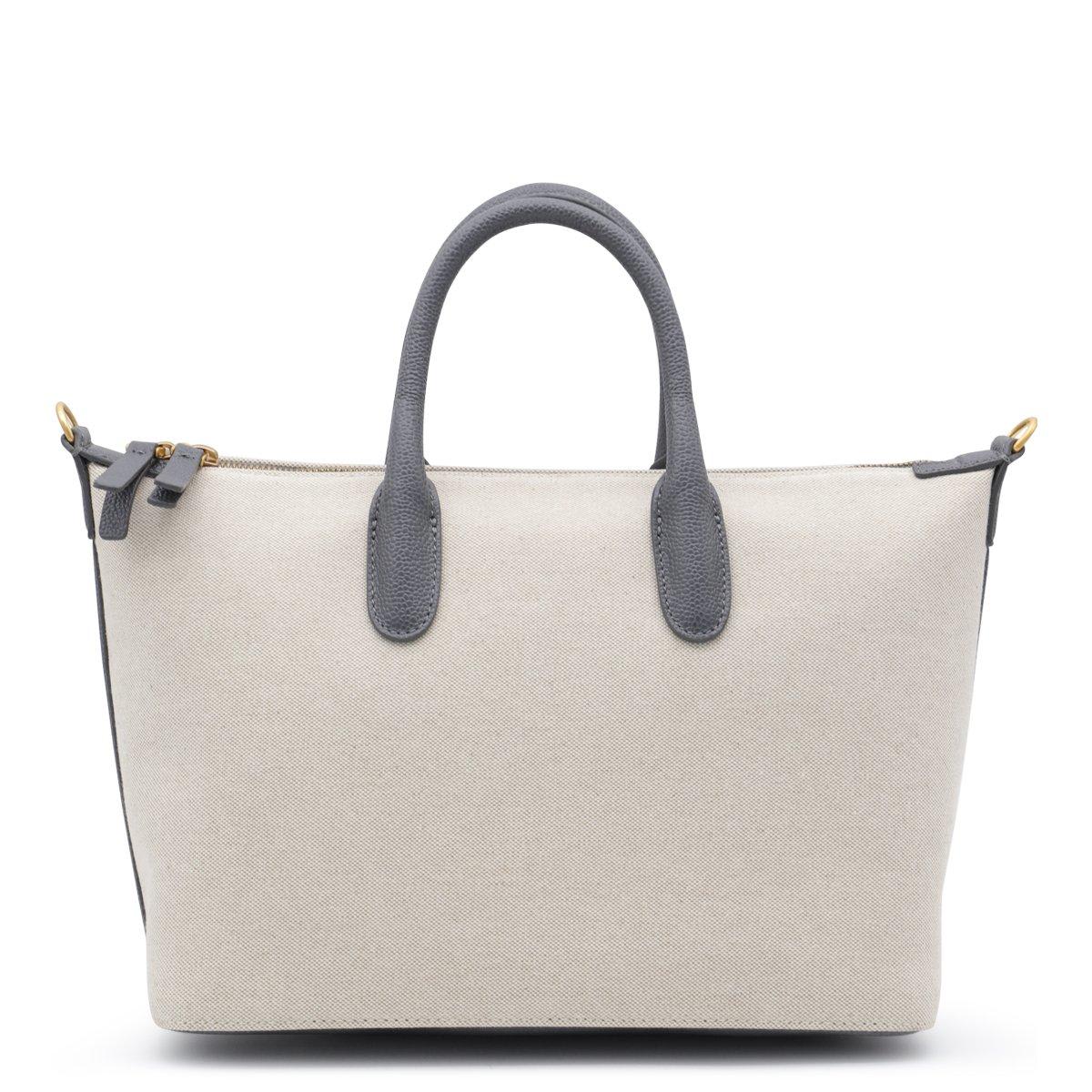 【関税&送料込】Thom Browne Sand Canvas Duffle Small Handbag Thom Browne Sand Canvas Duffle Small Handbag | italist