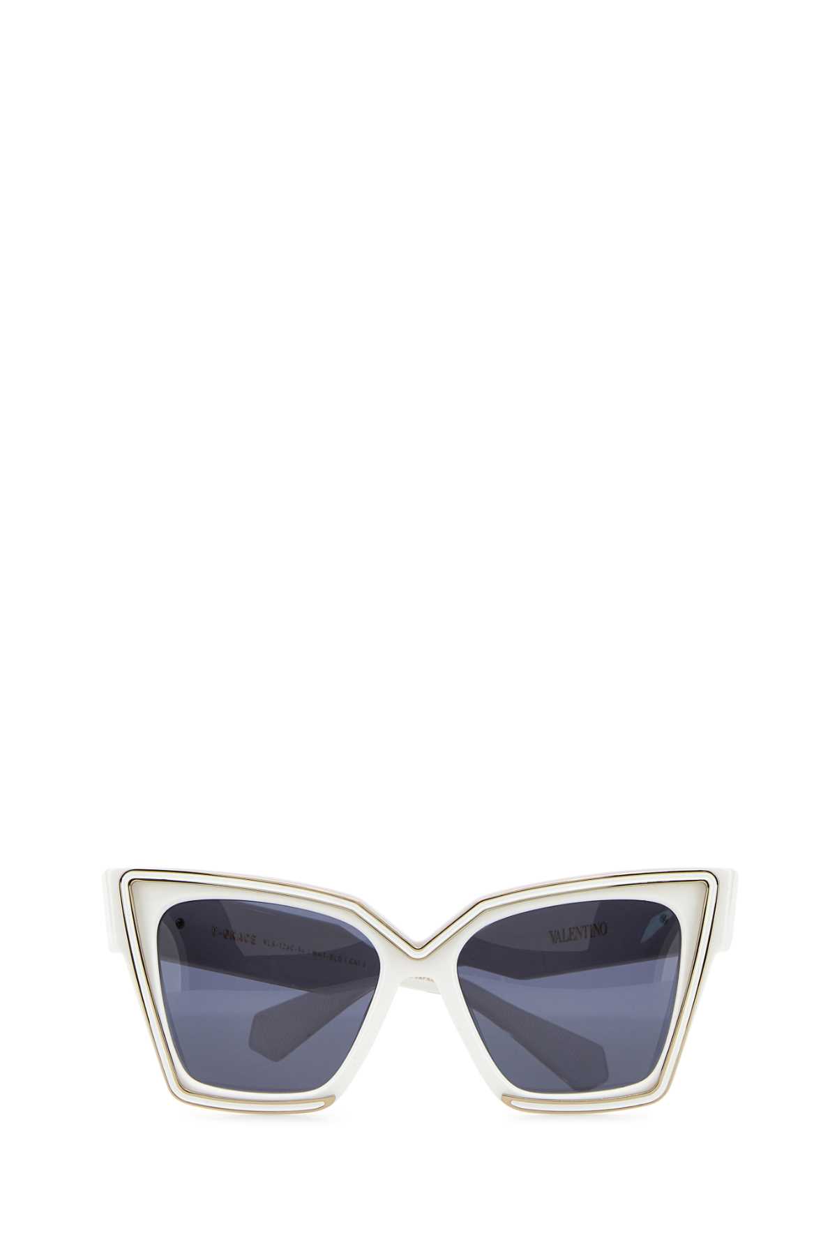 サングラス VALENTINO White acetate V-Grace sunglasses Valentino® Eyewear - V-Grace Sunglasses | Specs Collective
