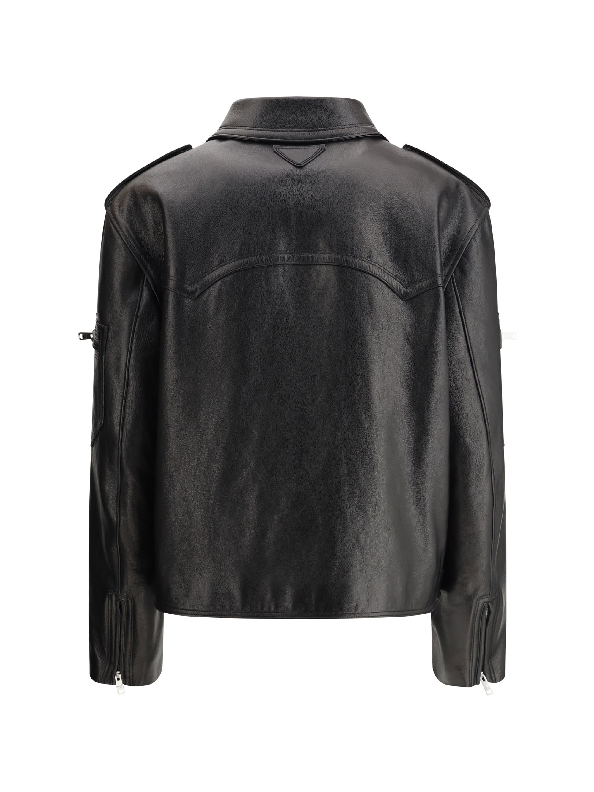 【VIP価格】PRADA Biker leather Jacket Prada Biker Leather Jacket | italist
