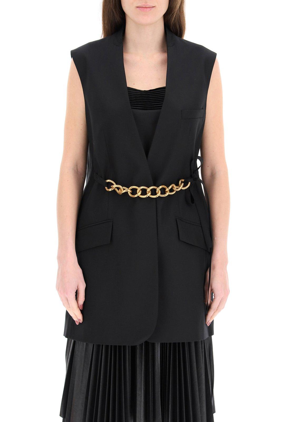【送料&関税込】Givenchy Chain Embellished Sleeveless Jacket Givenchy Chain Embellished Sleeveless Jacket | italist