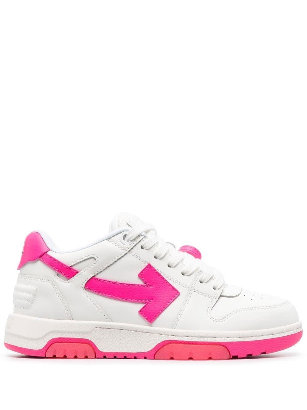 Off-White White And Fuchsia Out Of Office Sneakers | italist