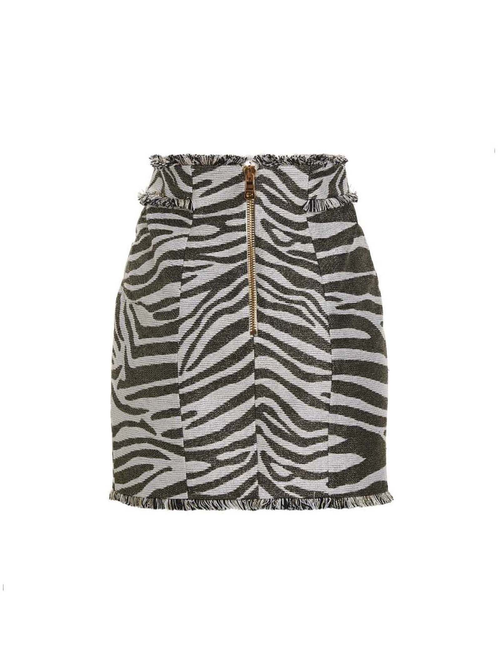 スカート BALMAIN 'Lurex Zebra' skirt Multicolor Balmain 'lurex Zebra' Skirt | italist