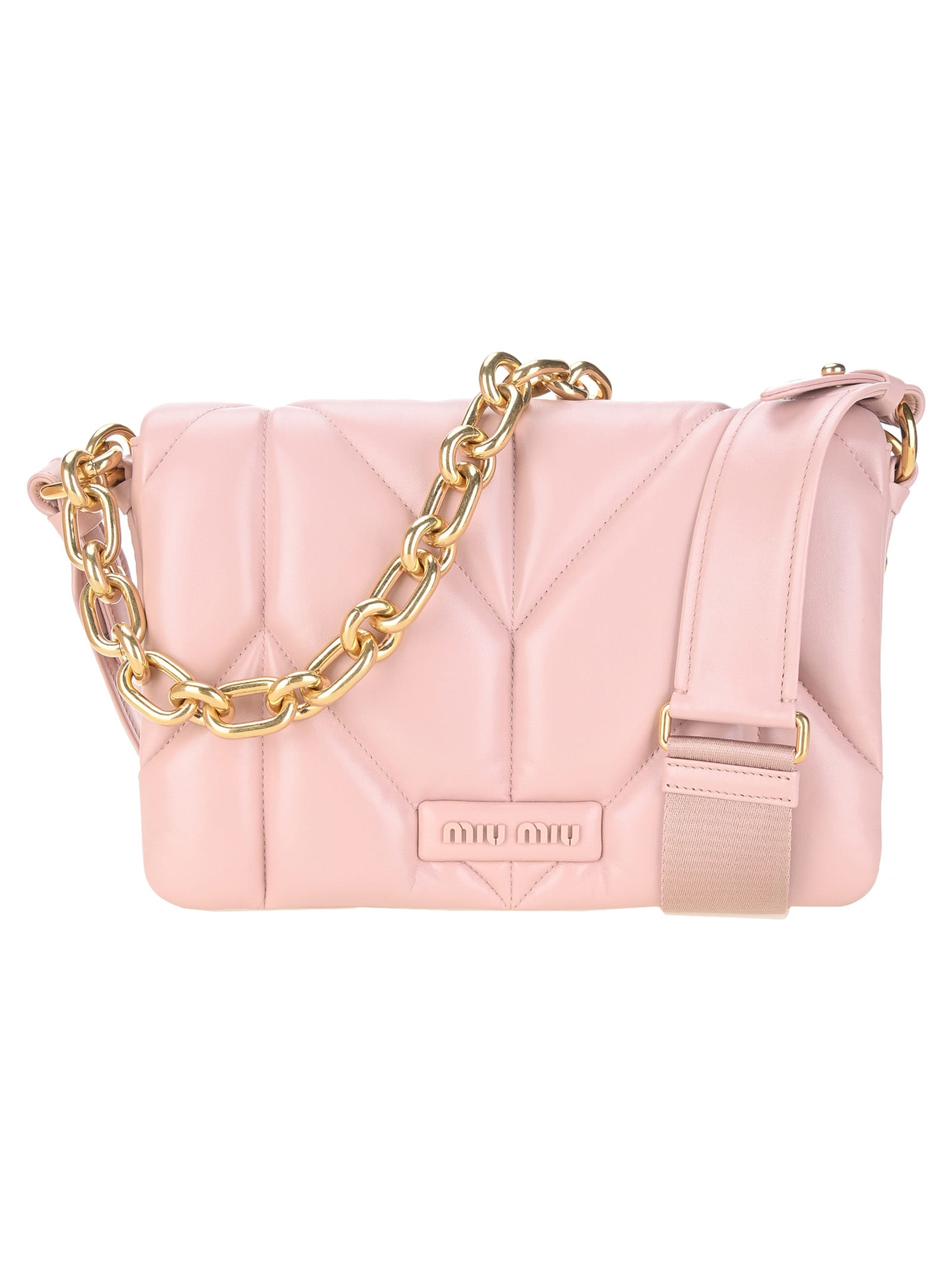 Miu miu quilted store shoulder bag