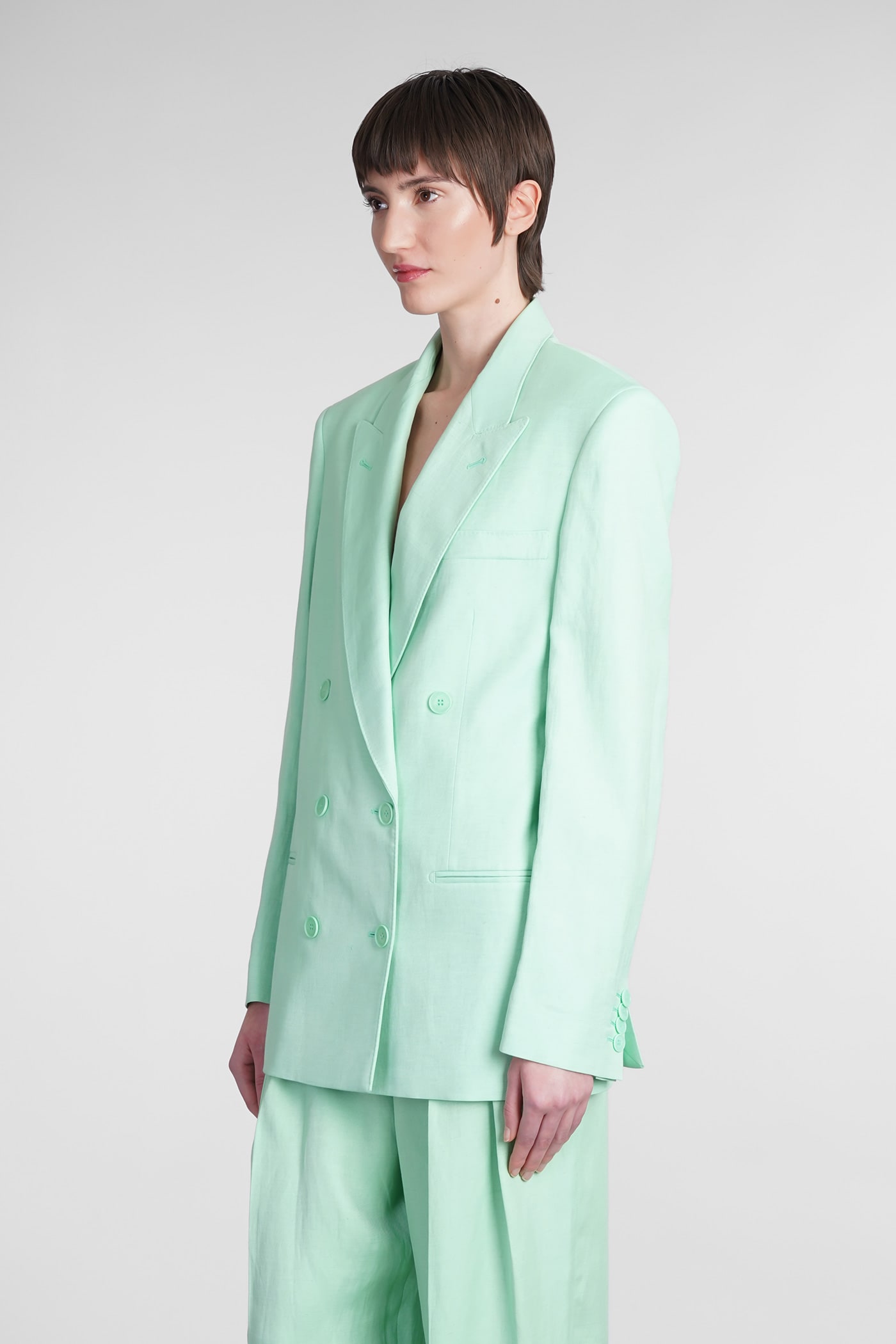 スーツ STELLA MCCARTNEY Women Suit Jackets 6501093BU6553032 Green Stella McCartney | Jackets & Coats | Stella Mccartney Green