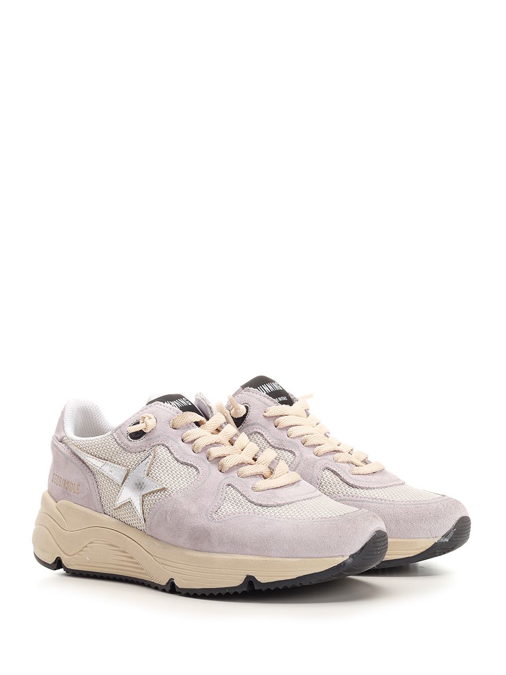 ★Golden ★Running Sole ナイロン＆スエード★ Running Sole ナイロン（アイボリー）＆スエード（タバコ