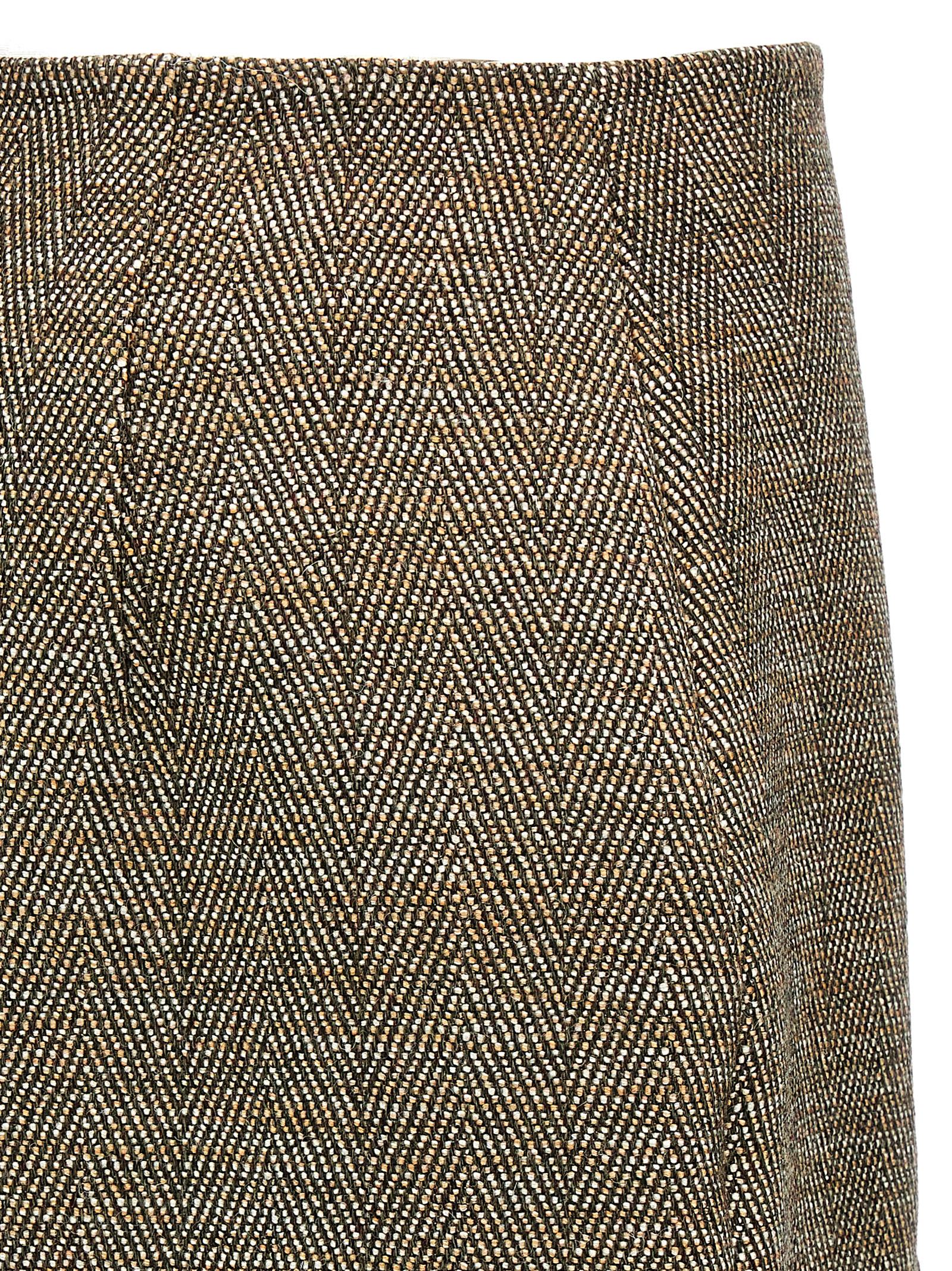 スカート Stella McCartney FW24 Slit tweed skirt (6301203EJ701 2744) Stella McCartney Slit Tweed Skirt | italist