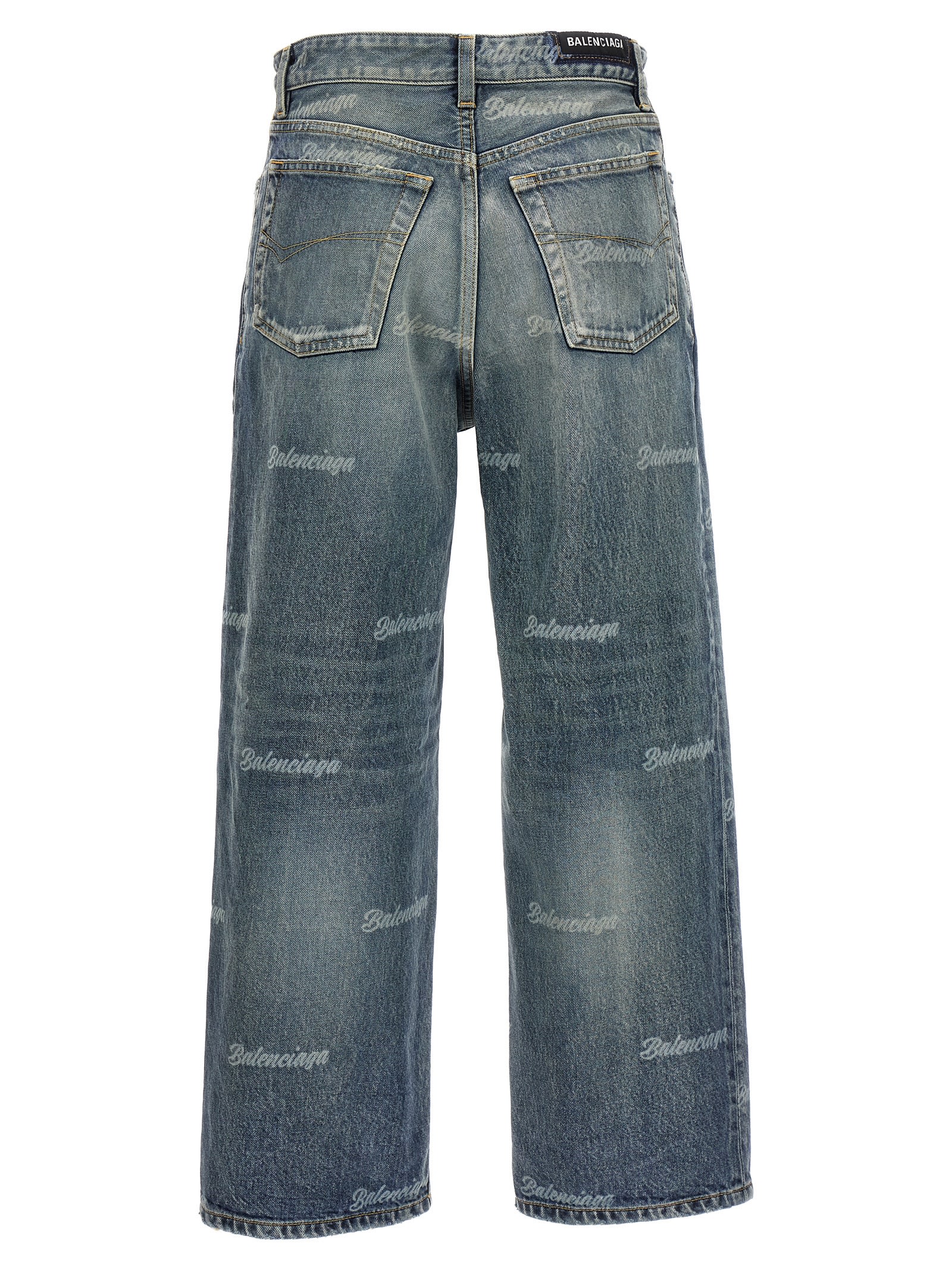 関税・送料込 BALENCIAGA All over-logo ジーンズ Balenciaga All Over-logo Jeans | italist