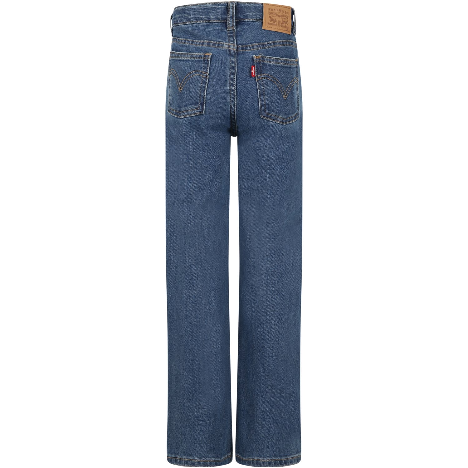 Levi's Blue Jeans For Girl With Logo | italist
