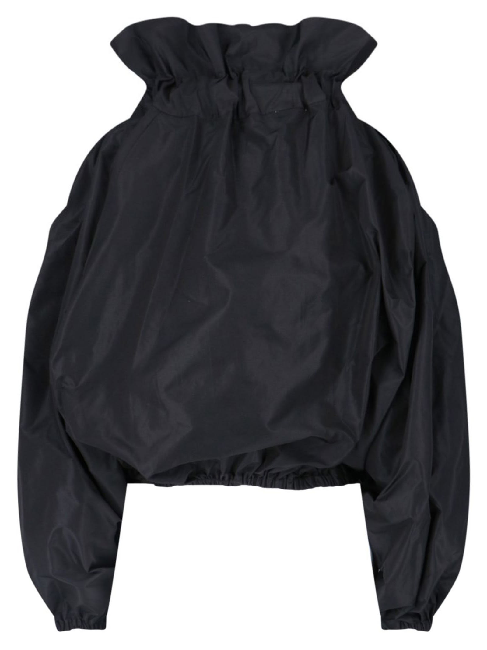 Patou Grosgrain Puff Sleeve Faille Top | italist