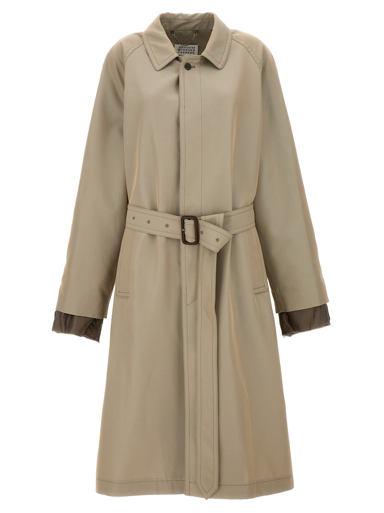 Maison Margiela Long Single-breasted Trench Coat | italist