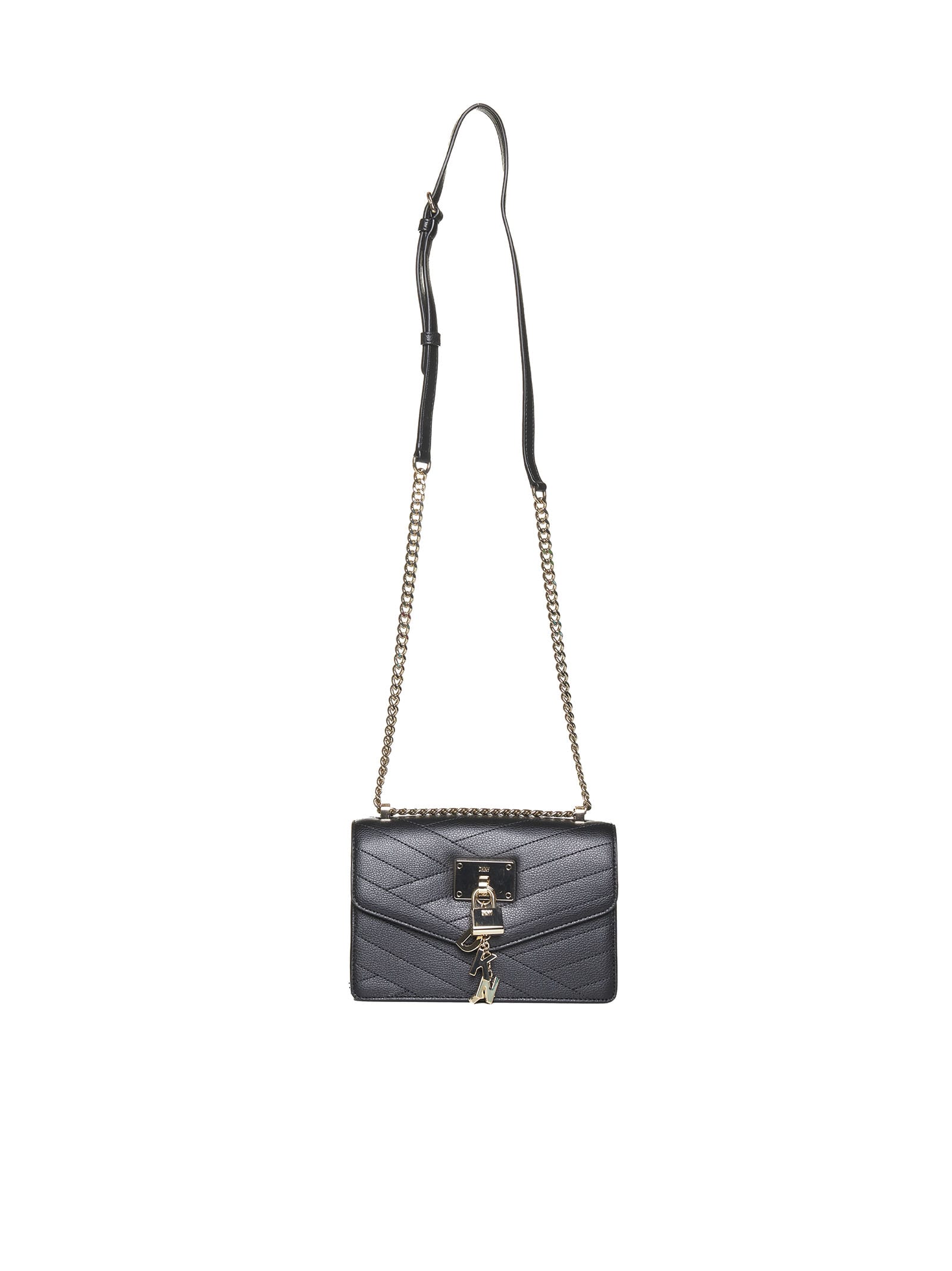 DKNY Elissa Small Shoulder Bag, Black/White