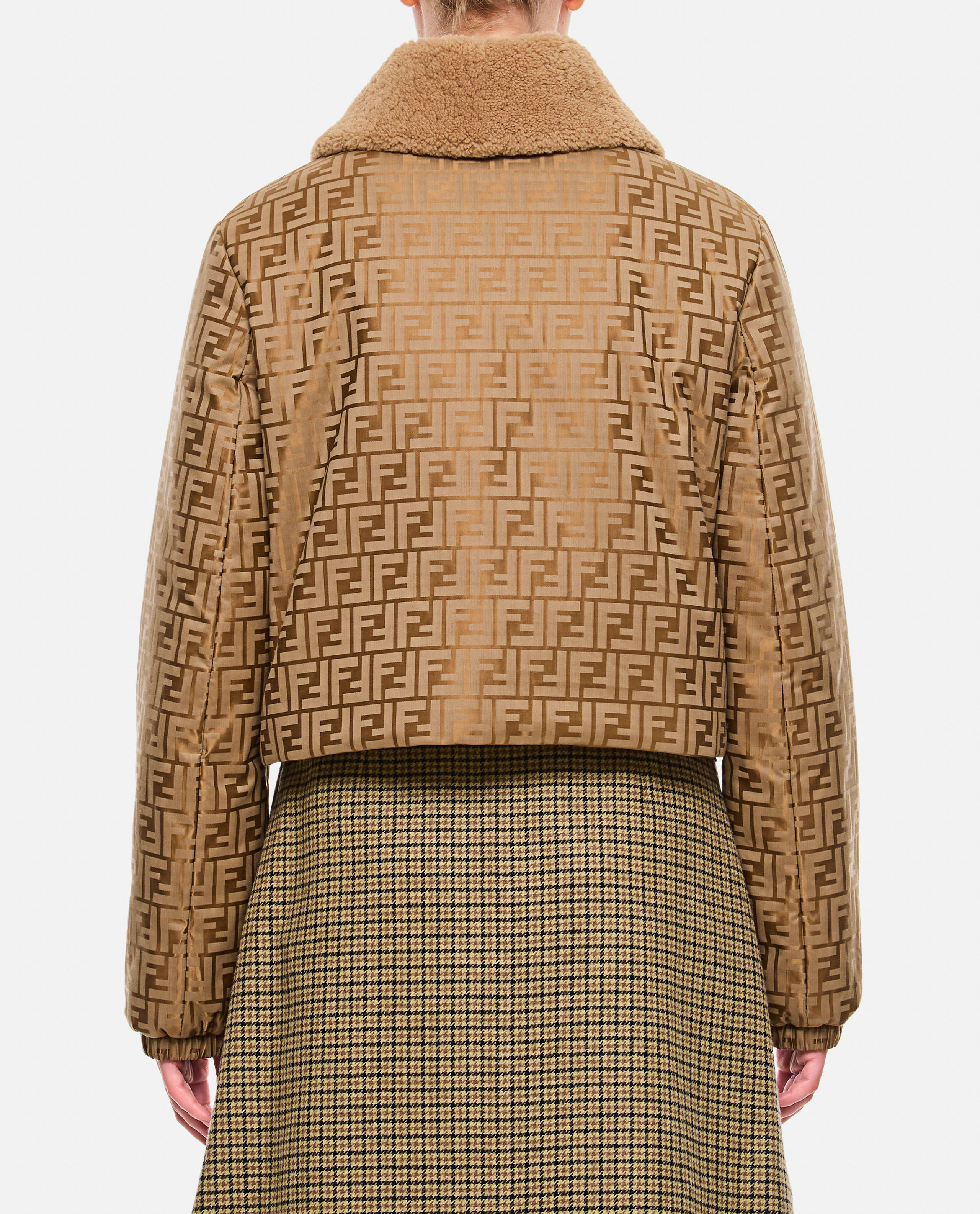 ジャケット FENDI SS24 Tailored crop jacket (FJ7474ARU5 F1NY8) FENDI SS24 Tailored crop jacket (FJ7474ARU5 F1NY8) (FENDI