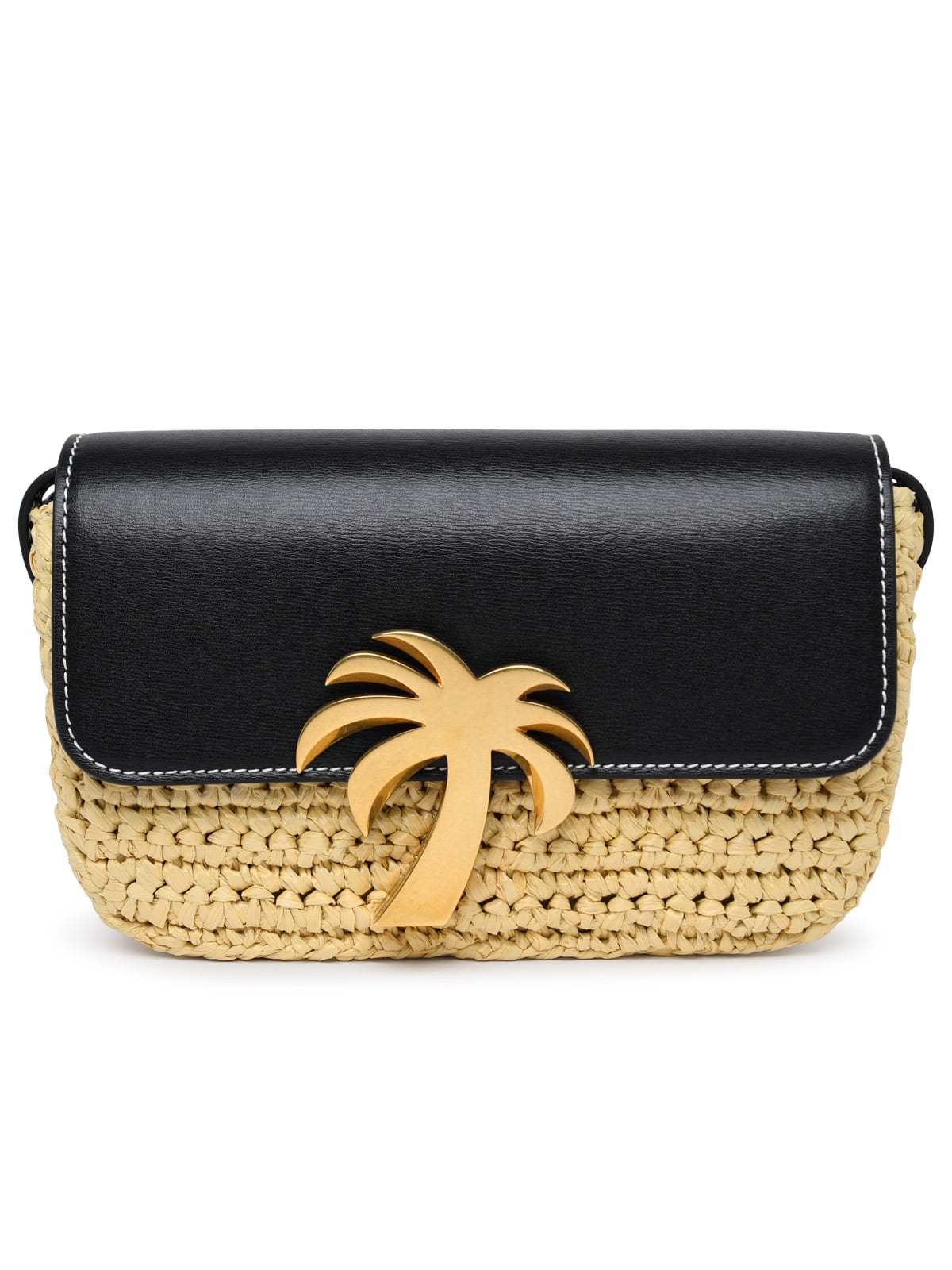 LEATHER BRIDGE BAG in black - Palm Angels® Official