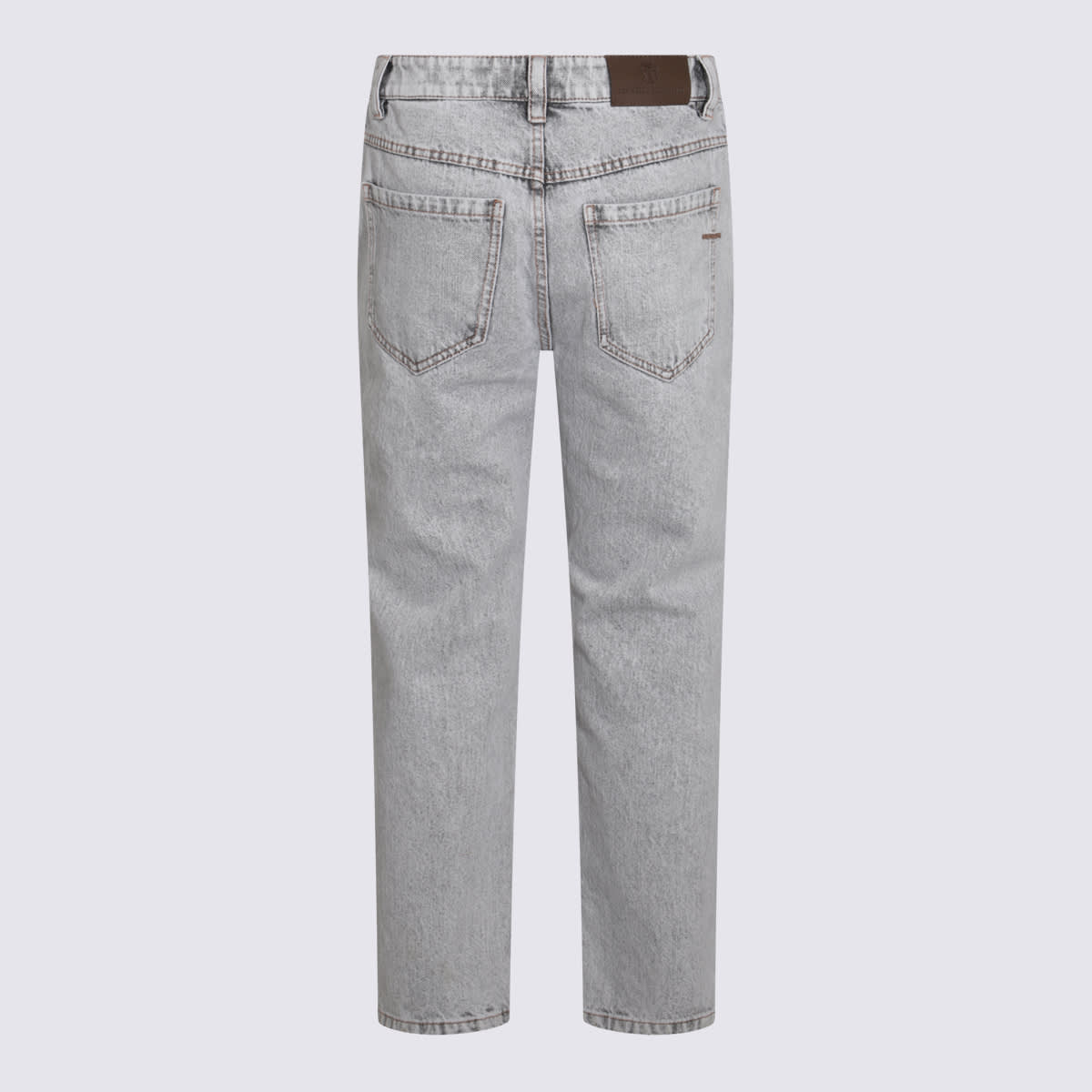 デニム・ジーパン BRUNELLO CUCINELLI Woman Jeans Grey MP095P4027 C8987 Brunello Cucinelli Grey Cotton Denim Jeans | italist, ALWAYS