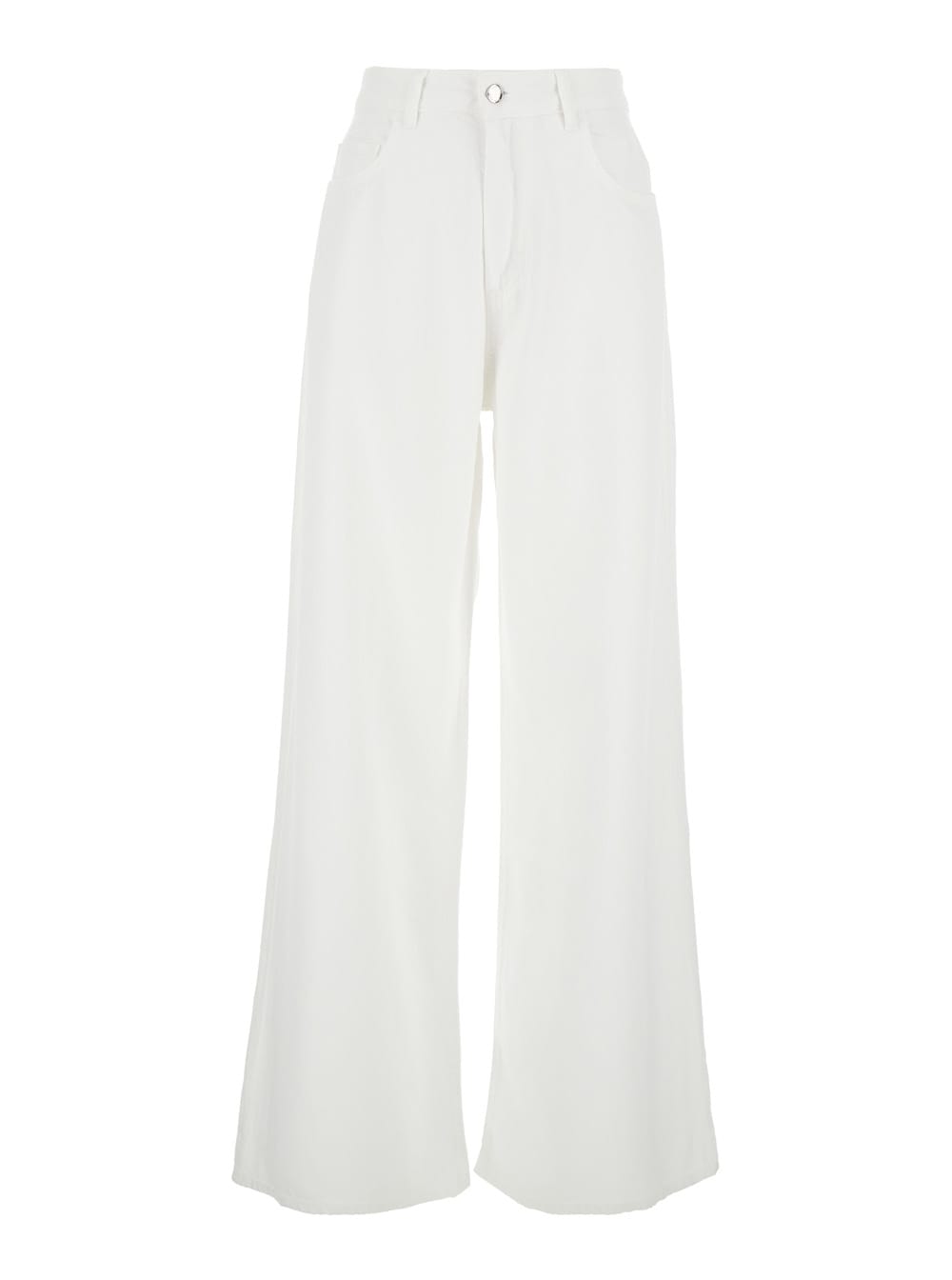 デニム・ジーパン ICON DENIM Women Denim Pants DEBBYPT8652 White Icon Denim 'debby' White Five Pocket Jeans With Logo Patch