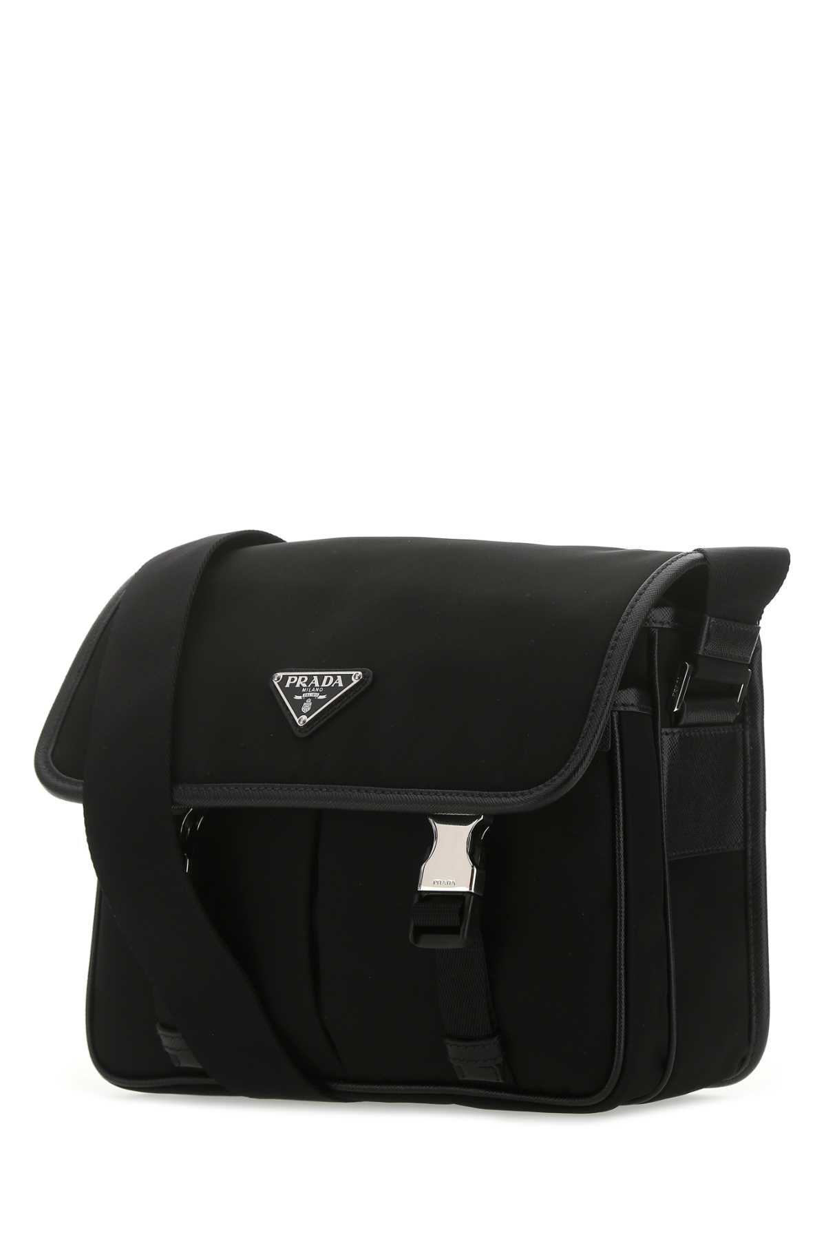 ショルダーバッグ PRADA Black Re-nylon crossbody bag (2VD769VXLO2DMH F0002) Black Re-nylon And Saffiano Leather Shoulder Bag | PRADA