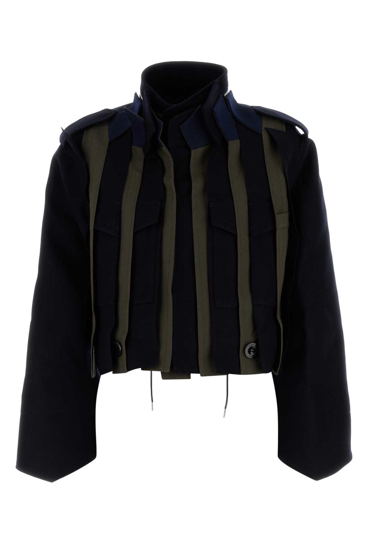 ブルゾン Sacai Two-Tone Wool Bomber Jacket Sacai Two-tone Wool Bomber Jacket | italist