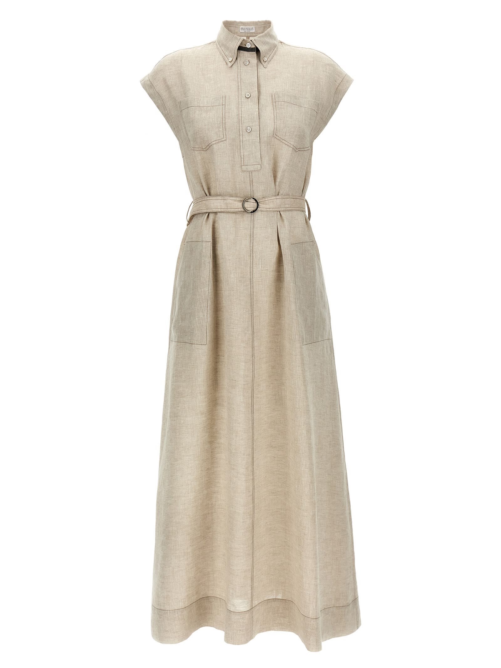 BRUNELLO CUCINELLI ロングドレス/ワンピース BRUNELLO CUCINELLI(ブルネロクチネリ) ワンピース(レディース