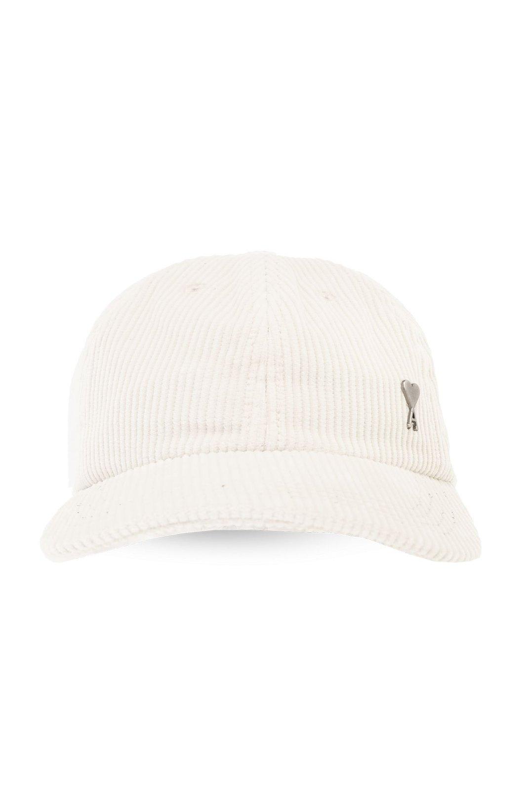 Black Logo-embroidered cotton-corduroy baseball cap, Saint Laurent