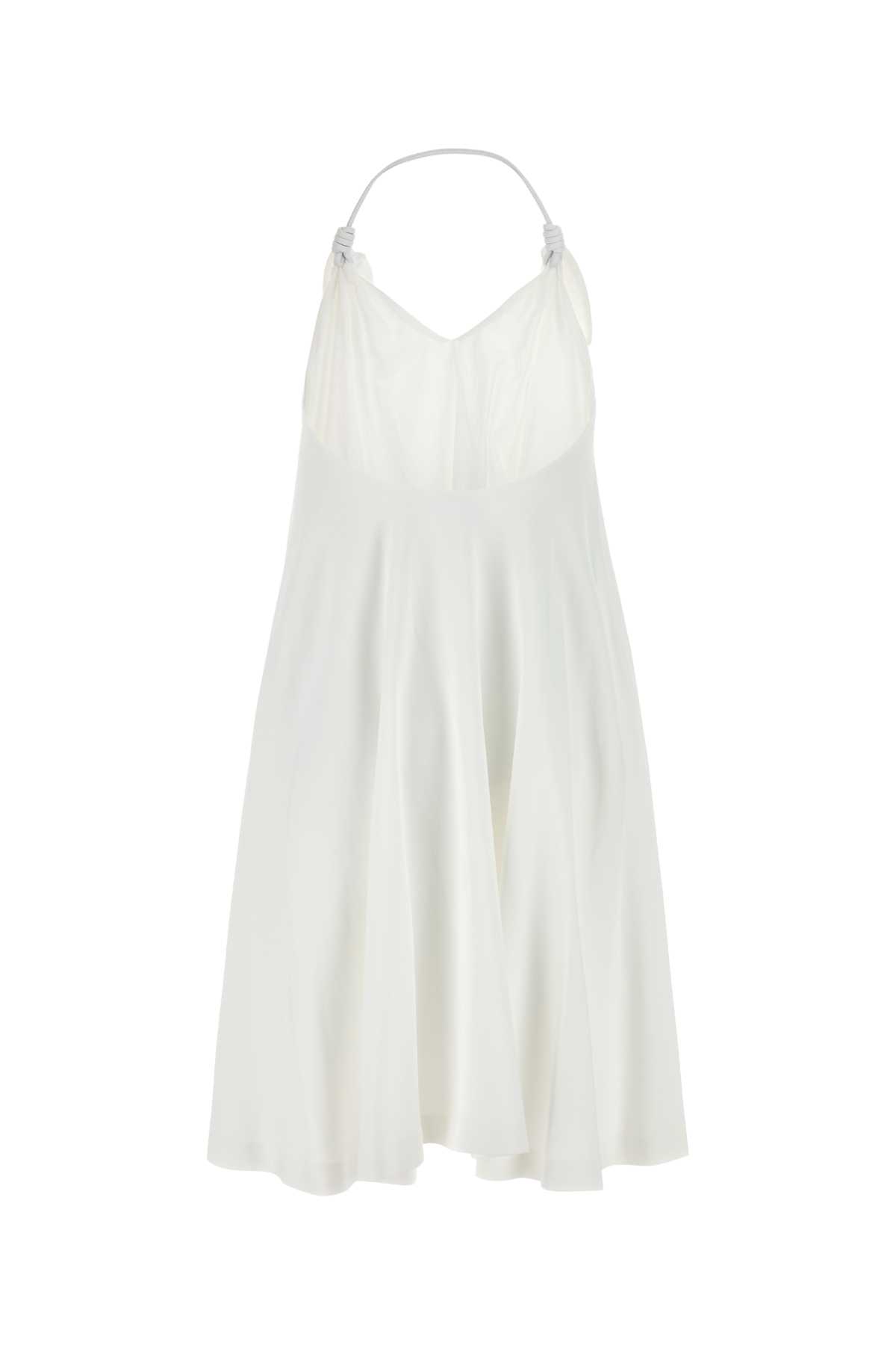 ワンピース Loewe White Stretch Crepe Flamenco Dress Loewe White Stretch Crepe Flamenco Dress | italist