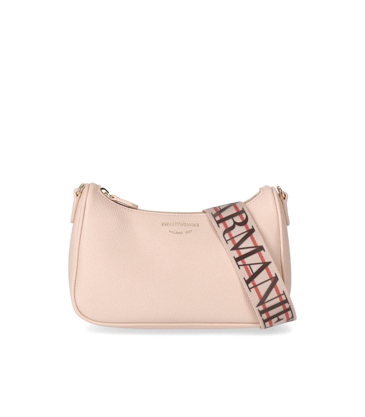 Emporio Armani Ea Milano Nude Pink Crossbody Bag