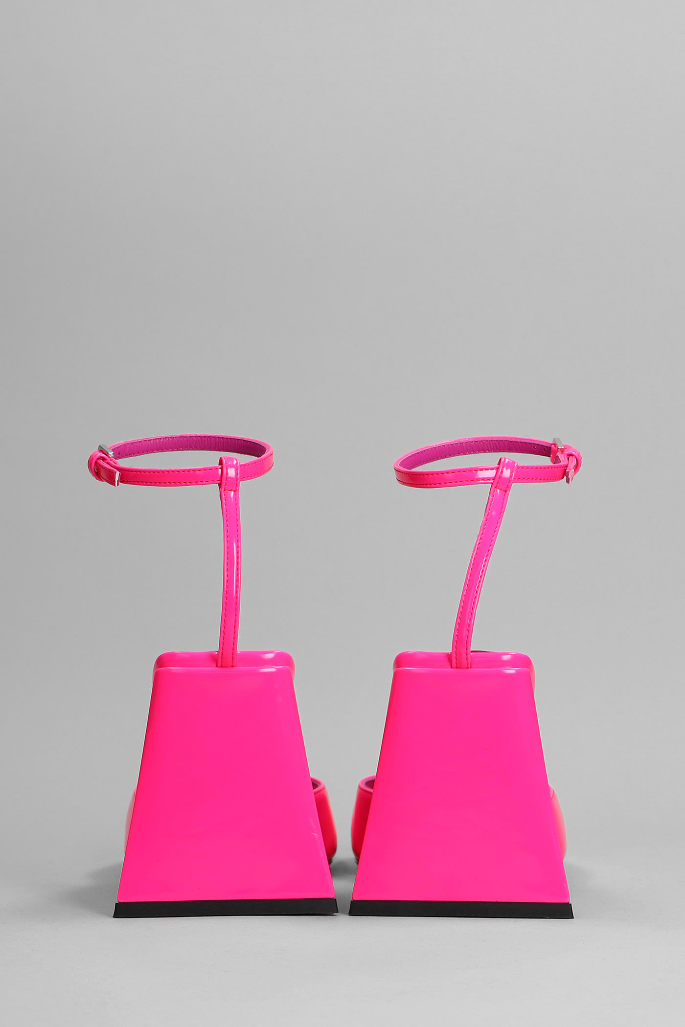 The Attico Fluo Pink Leather Piper Sandals | italist, ALWAYS