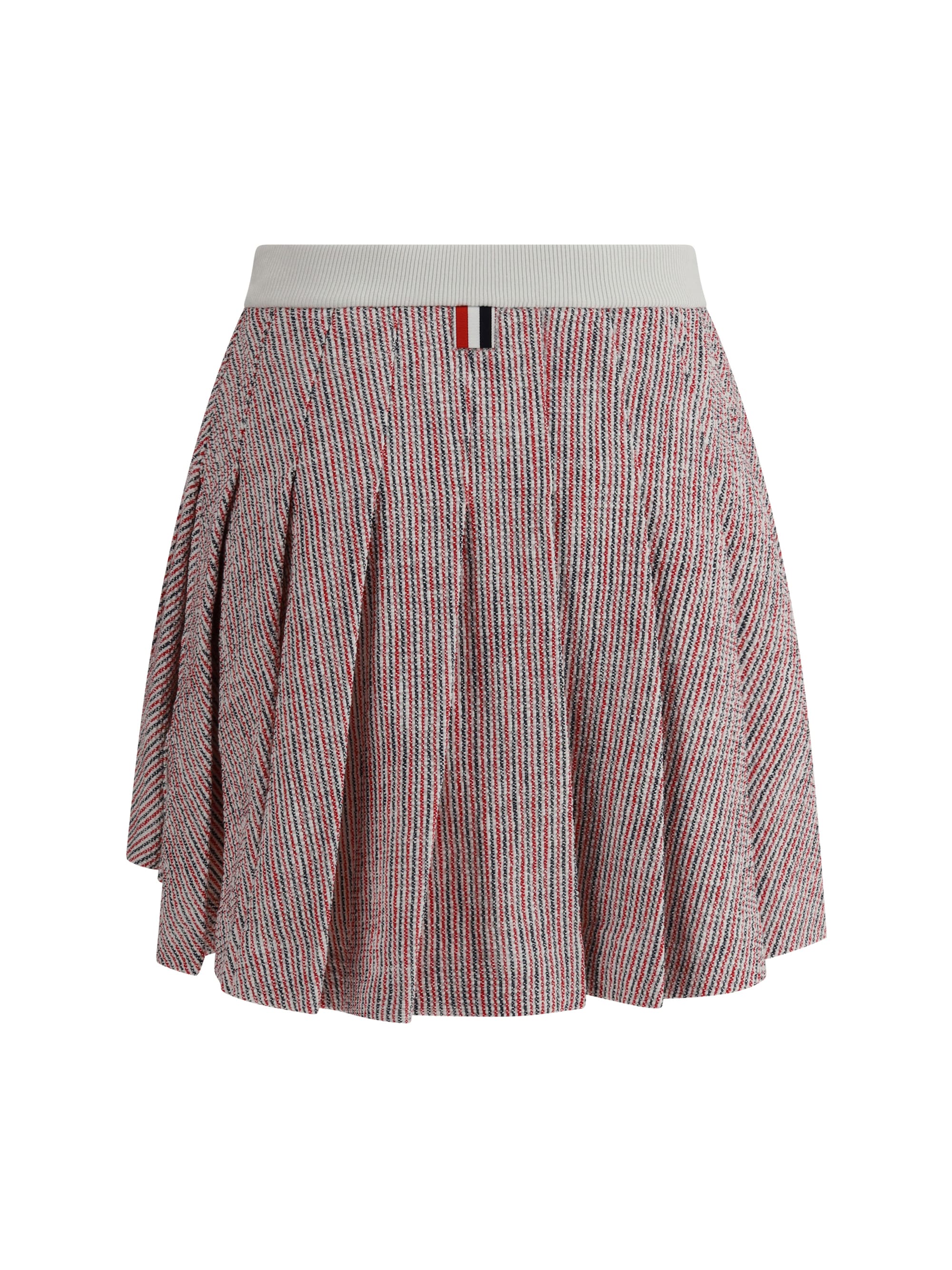 【送料&関税込】Thom Browne Tweed Pleated Miniskirt Seersucker Tweed Box Pleat Mini Skirt | Thom Browne