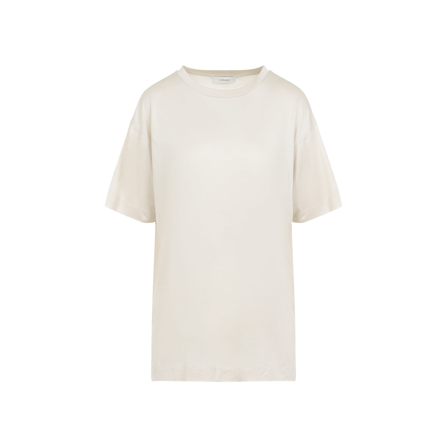 【送料&関税込】Lemaire T-shirt In Beige Silk Lemaire T-shirt In Beige Silk | italist