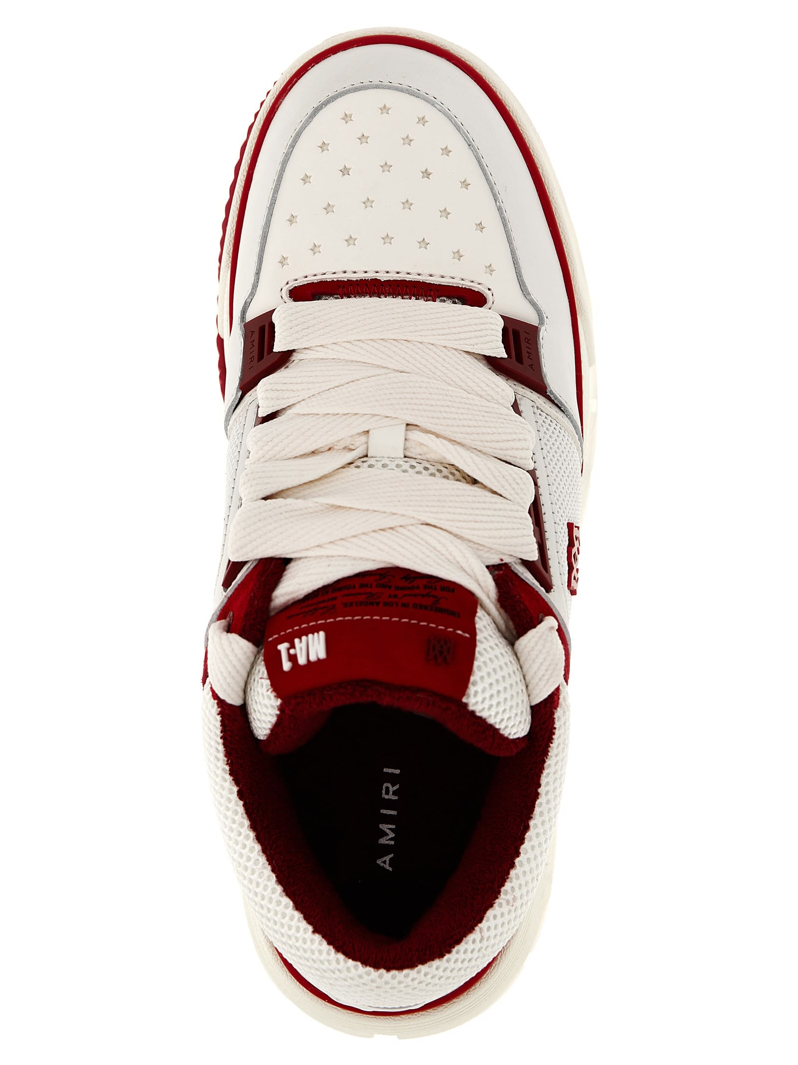 Amiri White & Red MA-1 Sneakers