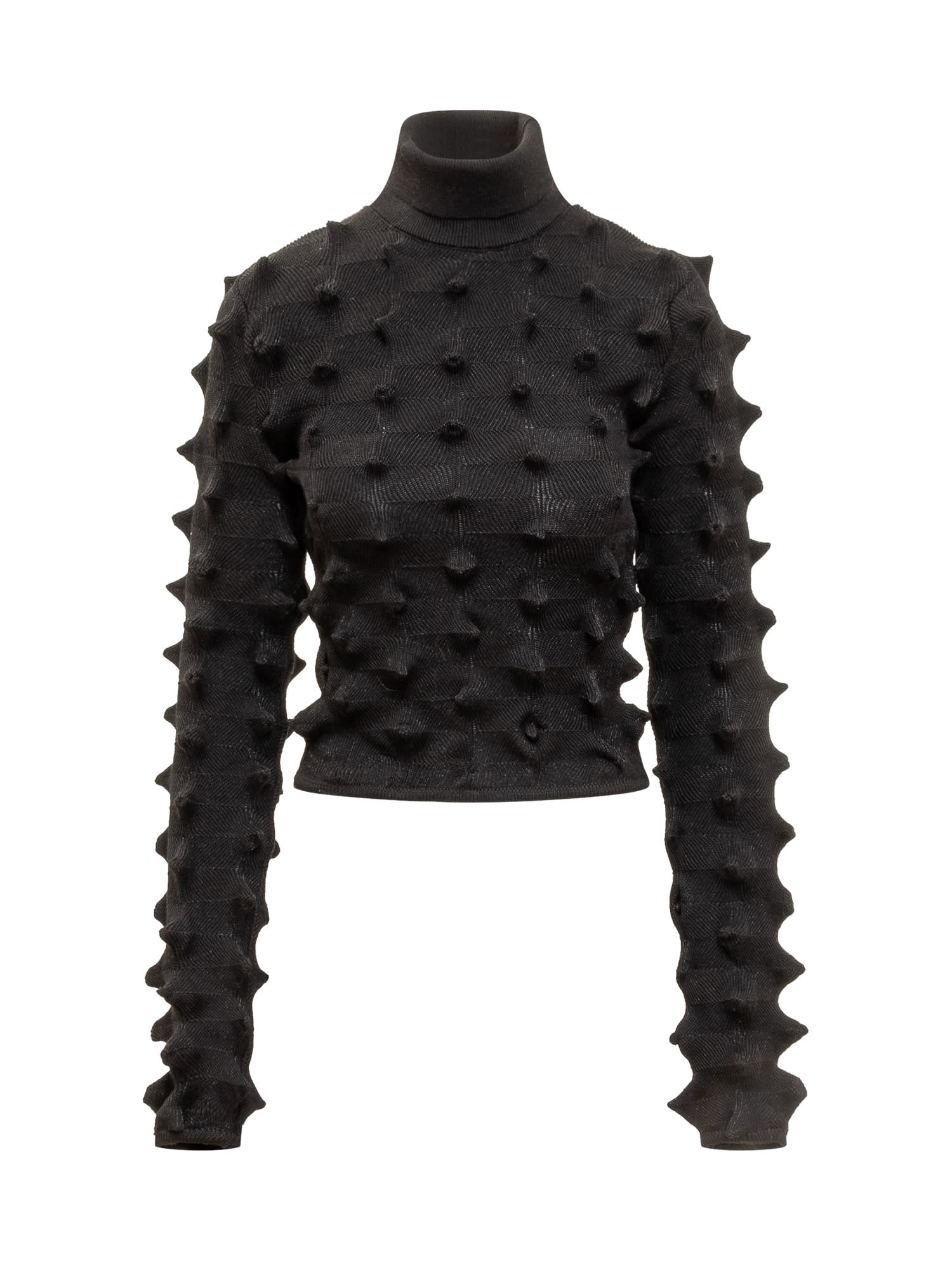 AMBUSH 売れ筋商品|||アンブッシュ ニット&セーター アウター レディース Turtlenecks Black AMBUSH Spike Turtleneck | italist