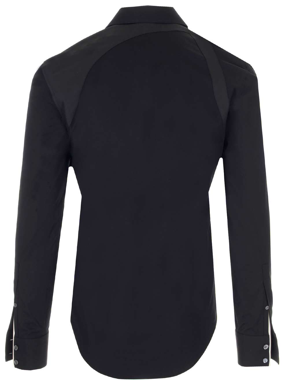 Tシャツ・カットソー alexander mcqueen FW25 'Harness' shirt (828170QNAAB 9000) Men's Harness Shirt in White | McQueen US