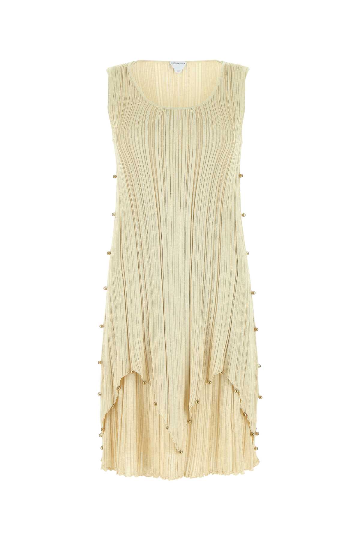 gold polyester blend dress