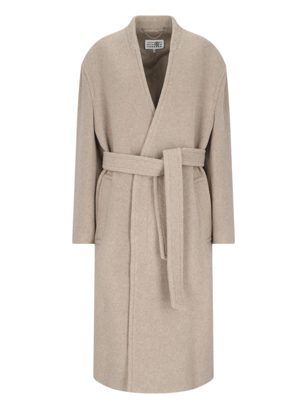 MM6 Maison Margiela Midi Belted Coat | italist