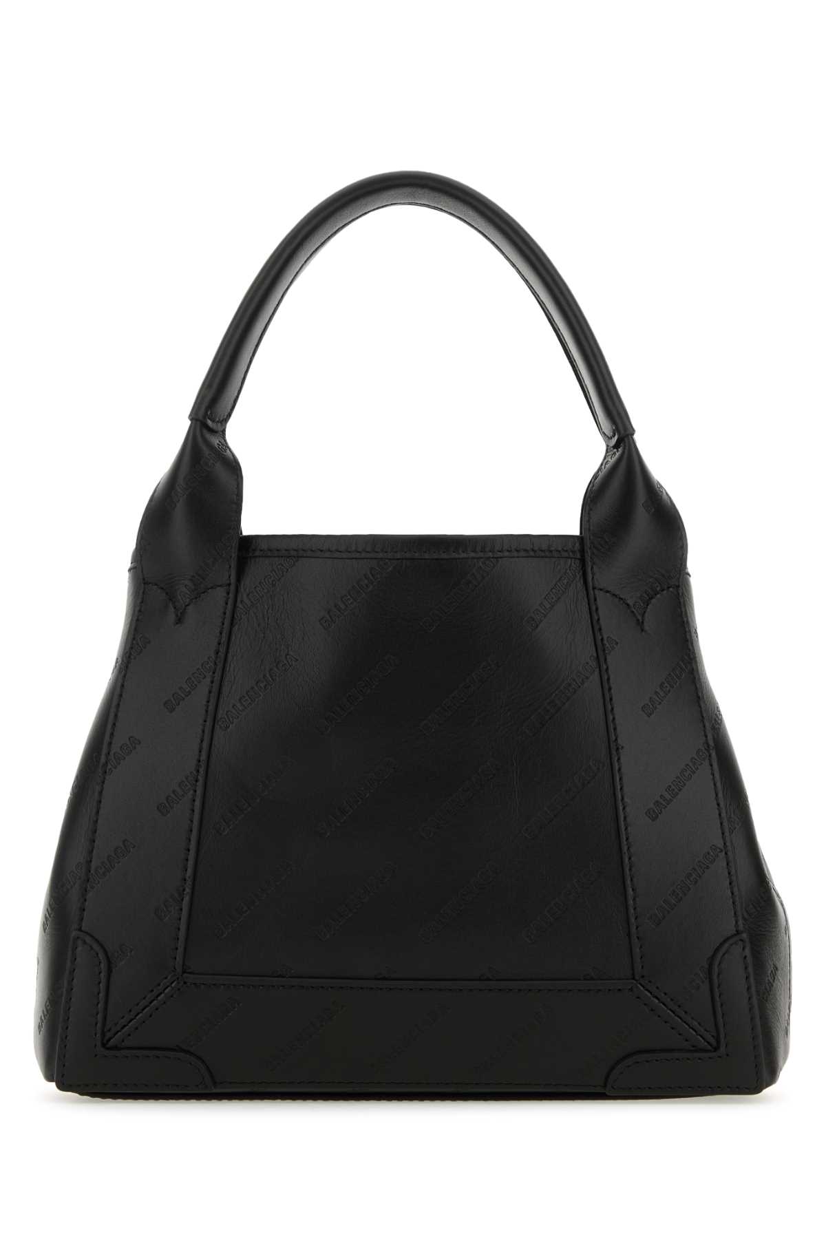 ハンドバッグ BALENCIAGA BLACK LEATHER CABAS NAVY XS HANDBAG Balenciaga Black Leather Cabas Navy Xs Handbag | italist