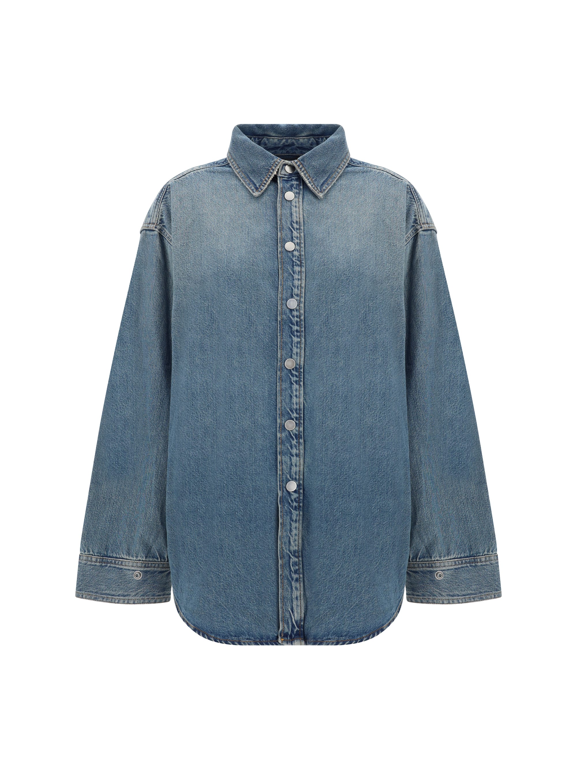 Tシャツ・カットソー HAIKURE SS25 NEW OFELIA DENIM SHIRT (HEW06080DF161 L0877) Haikure New Ofelia Denim Shirt | Blue | FARFETCH