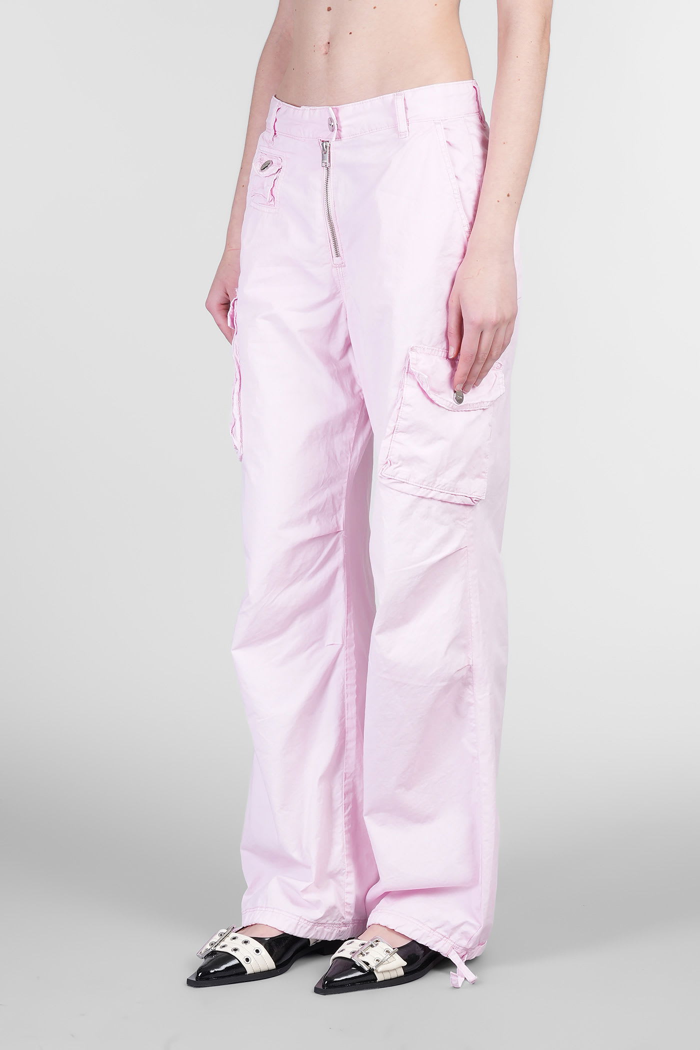 【送料&関税込】Ganni Pants In Rose-pink Cotton Ganni Pants In Rose-pink Cotton | italist