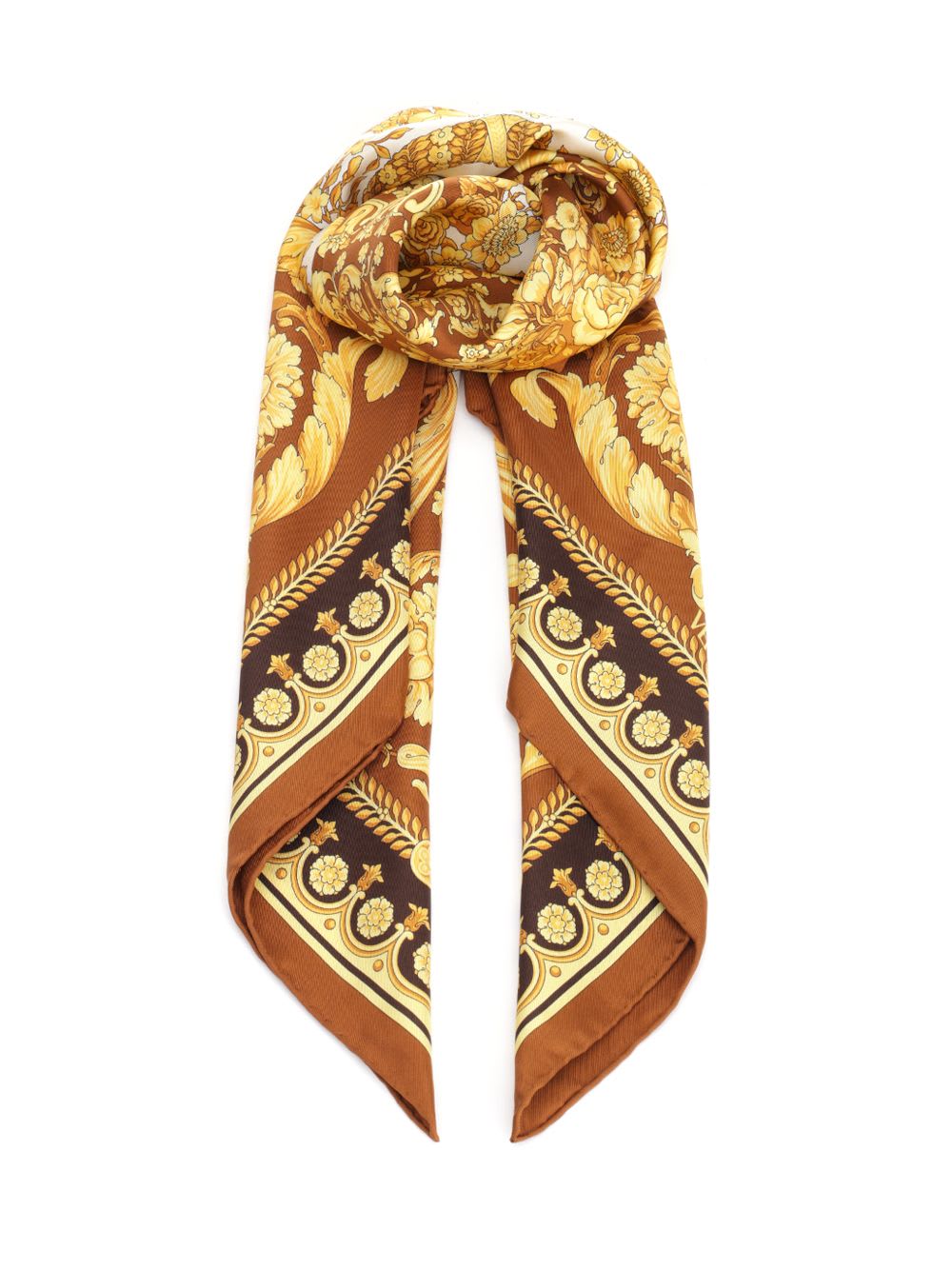 スカーフ Versace Large scarf with Baroque print Versace Large Scarf With Baroque Print | italist