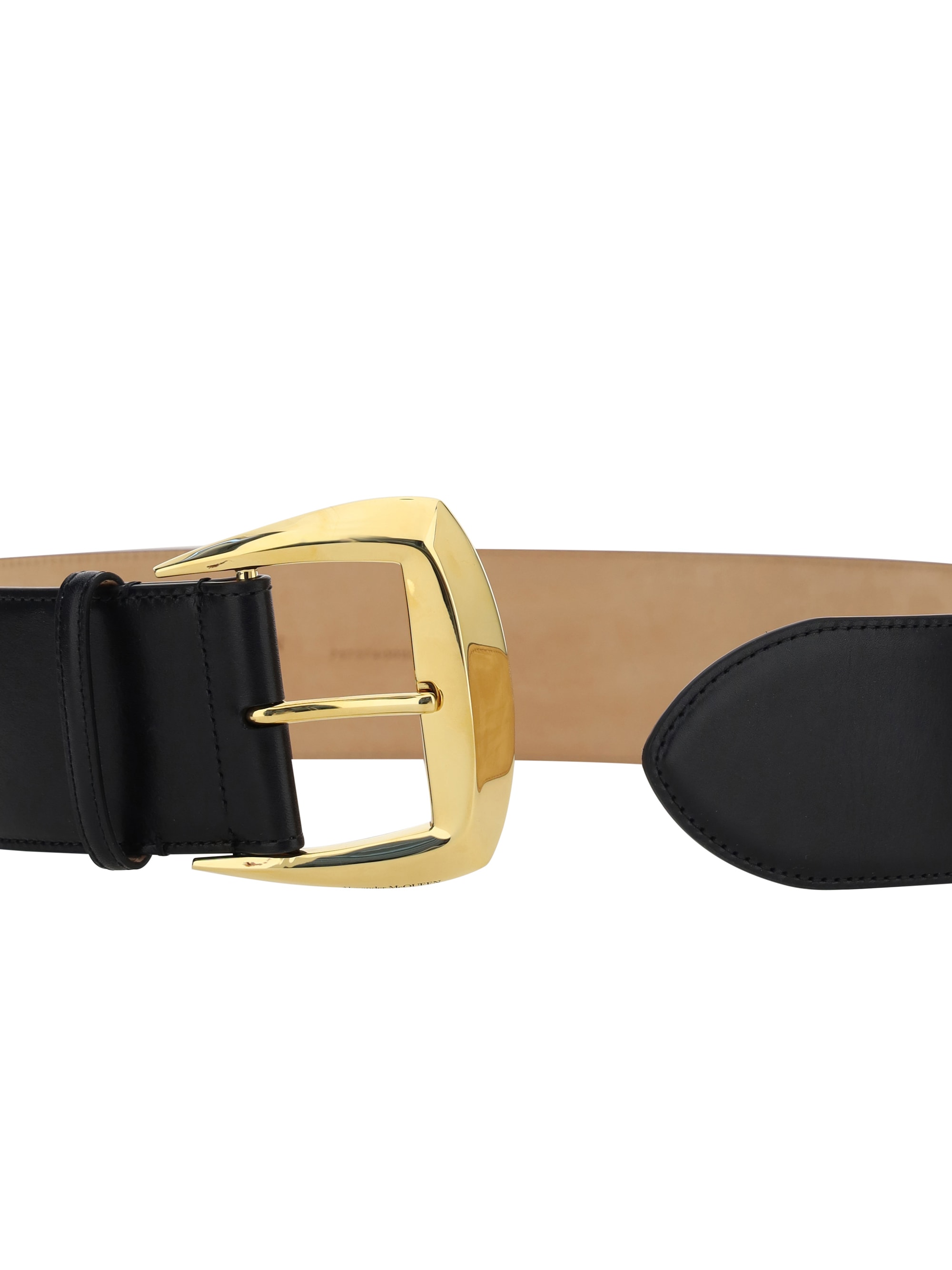 ベルト alexander mcqueen FW23 'Geometric' belt (7575741BR0T 1000) Alexander Mcqueen geometric belt - Black - Women